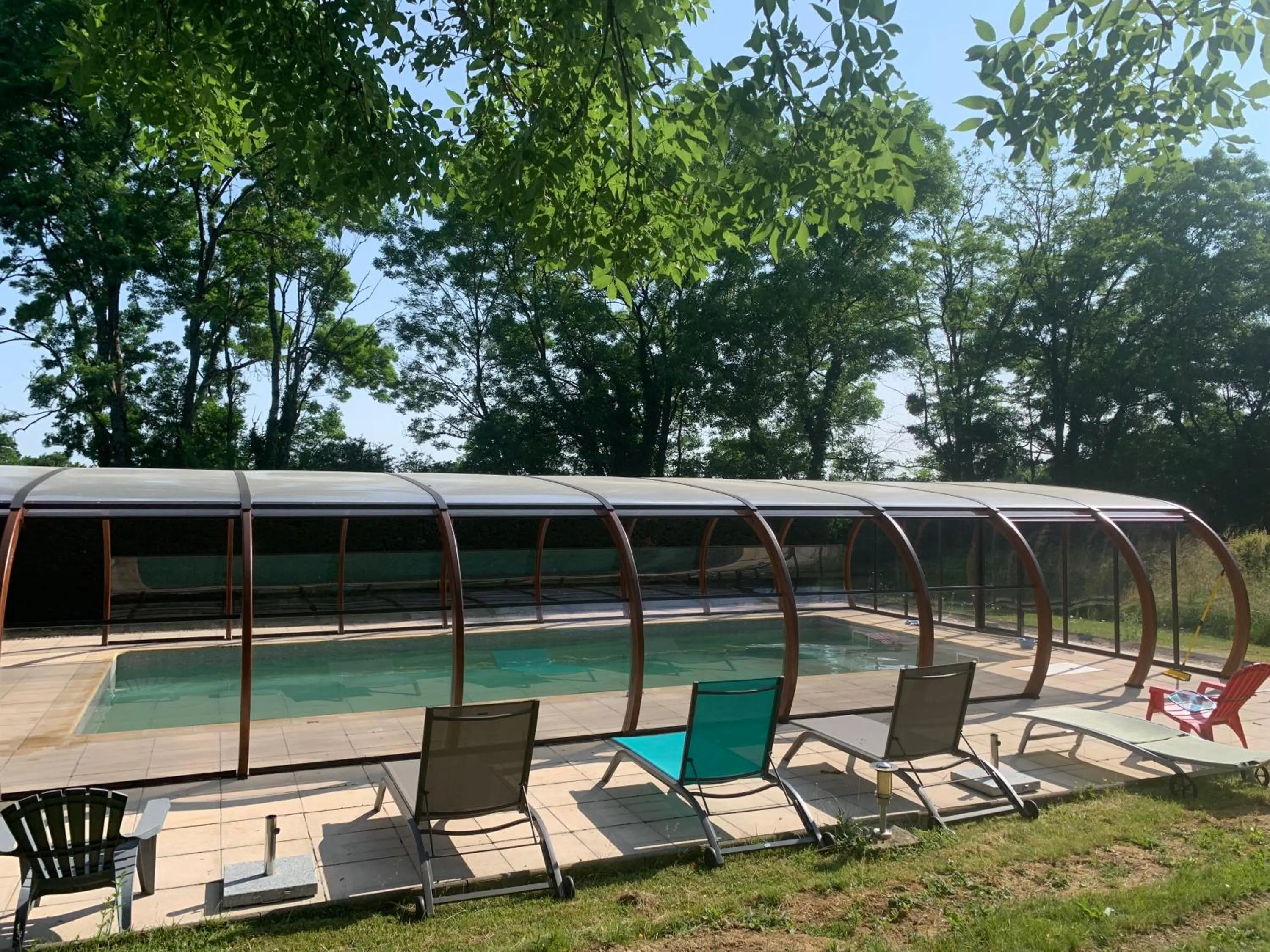 Swimming pool in La ferme d'aristide