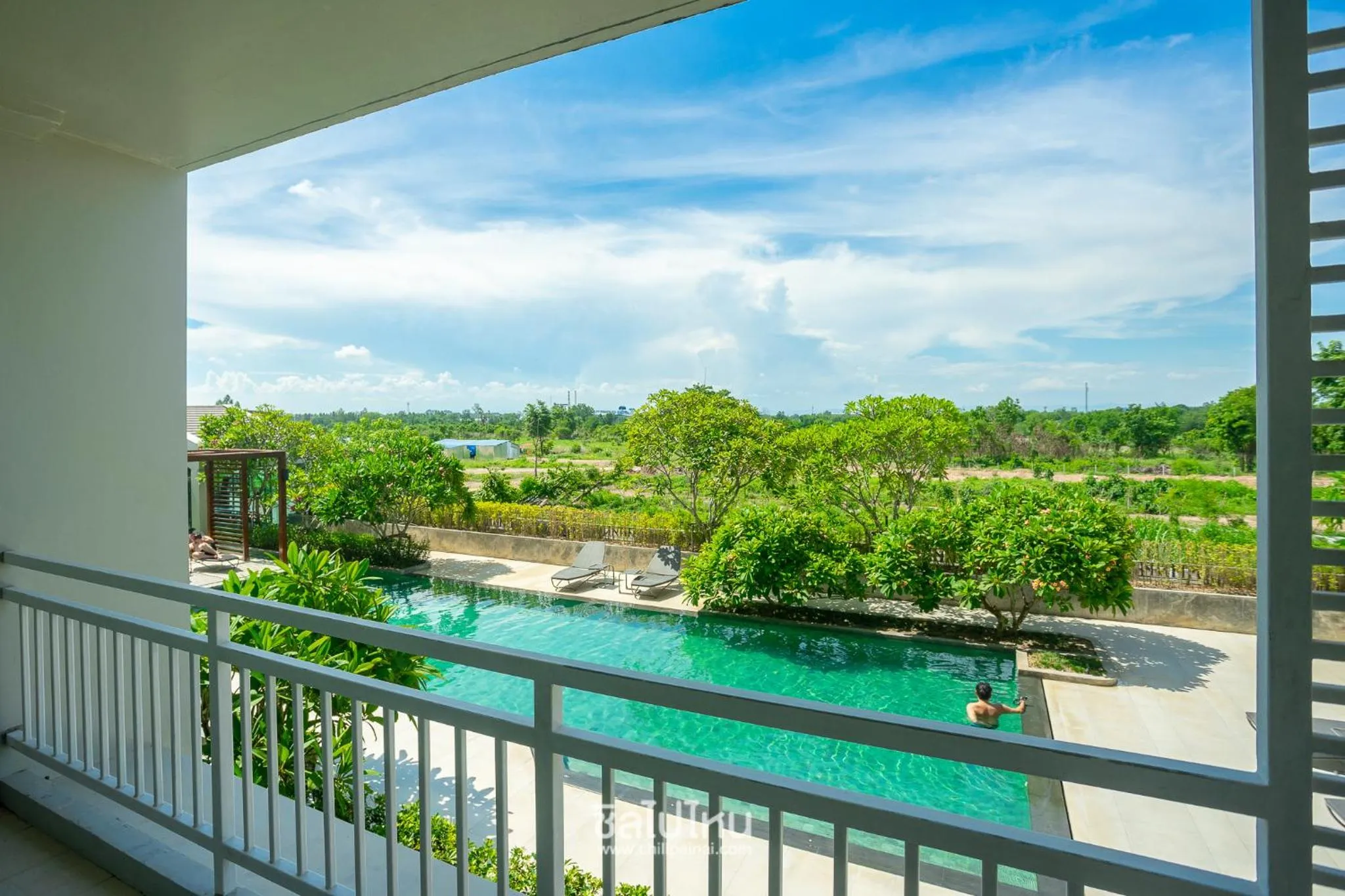 Pool view in The Garden 304