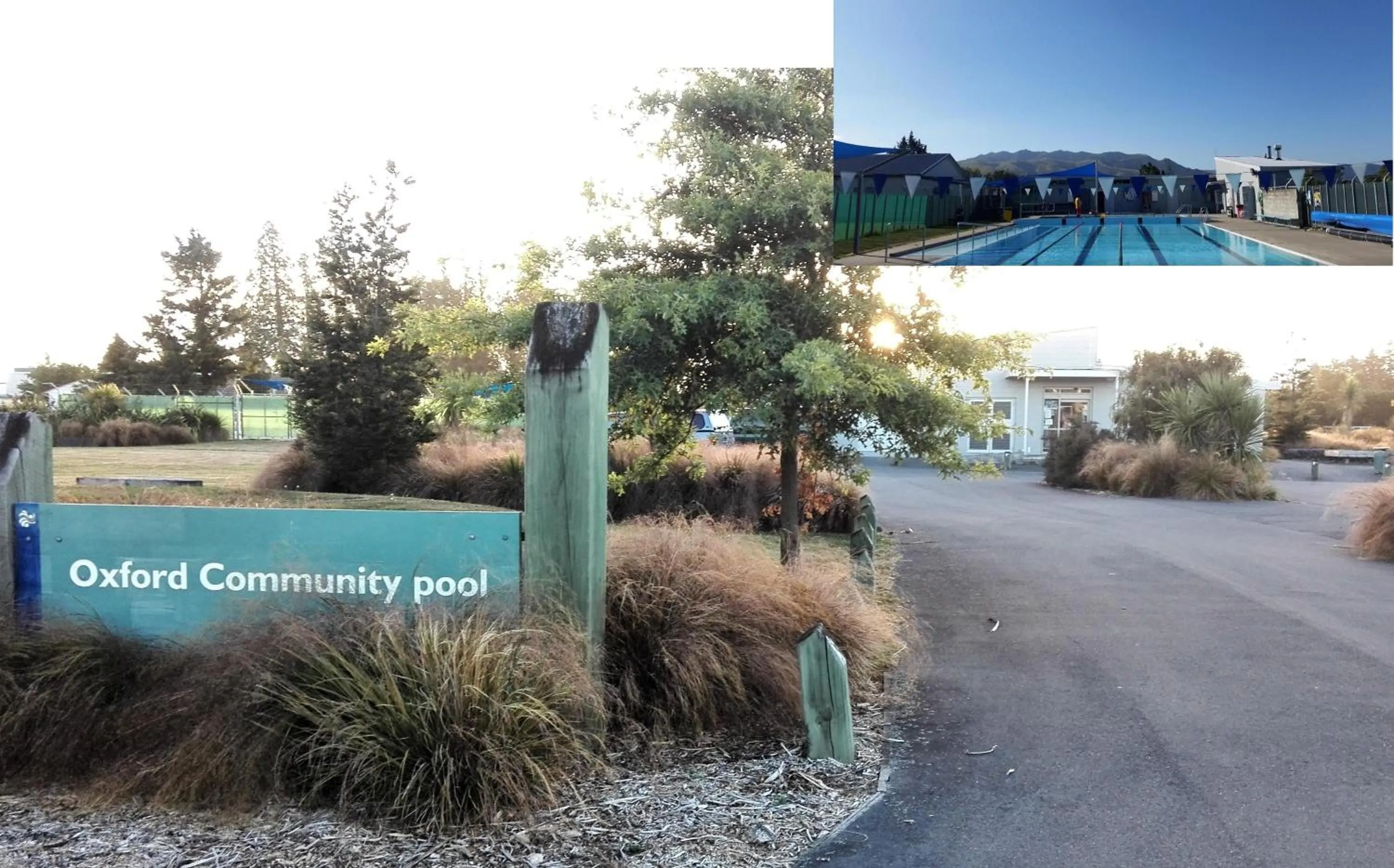 Swimming pool in Oxford Queenette Backpackers
