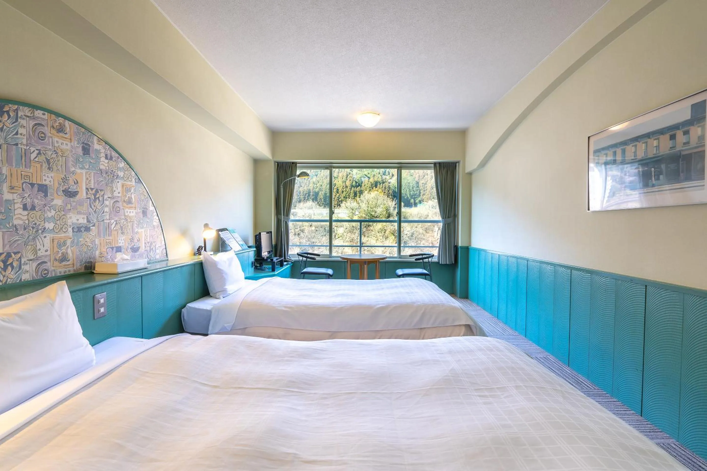 Bed in Tabist Kinugawa Park Cottage