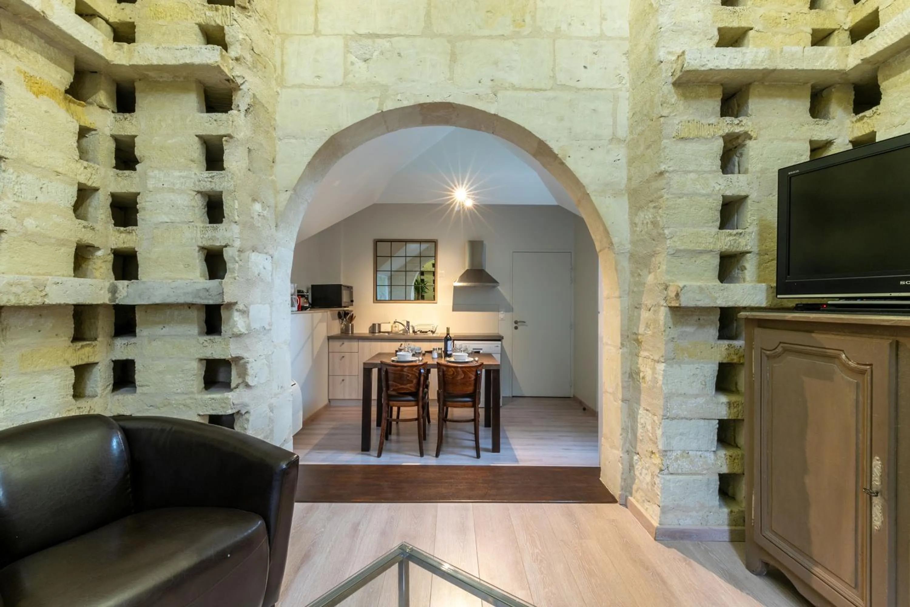 Seating area in Gîtes de la Bigauderie