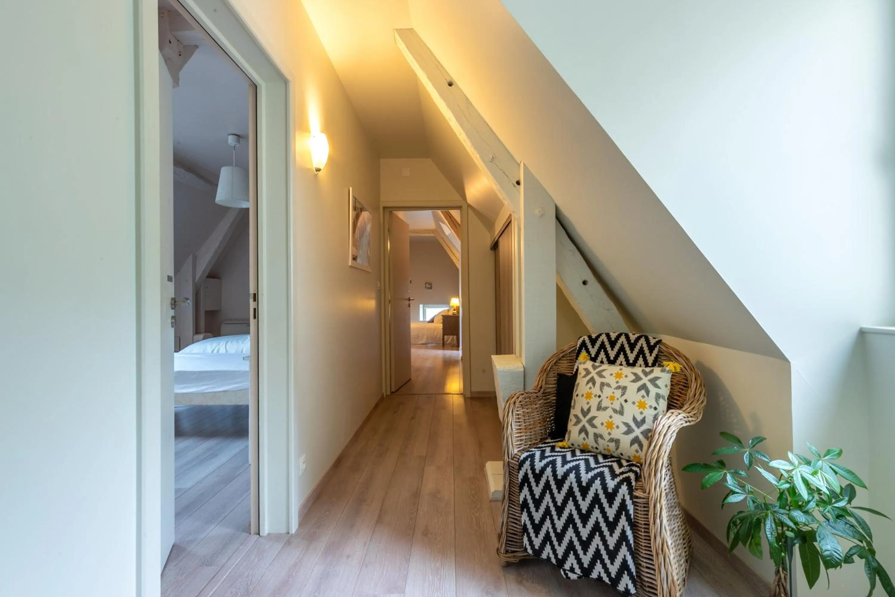 Bedroom, Bed in Gîtes de la Bigauderie