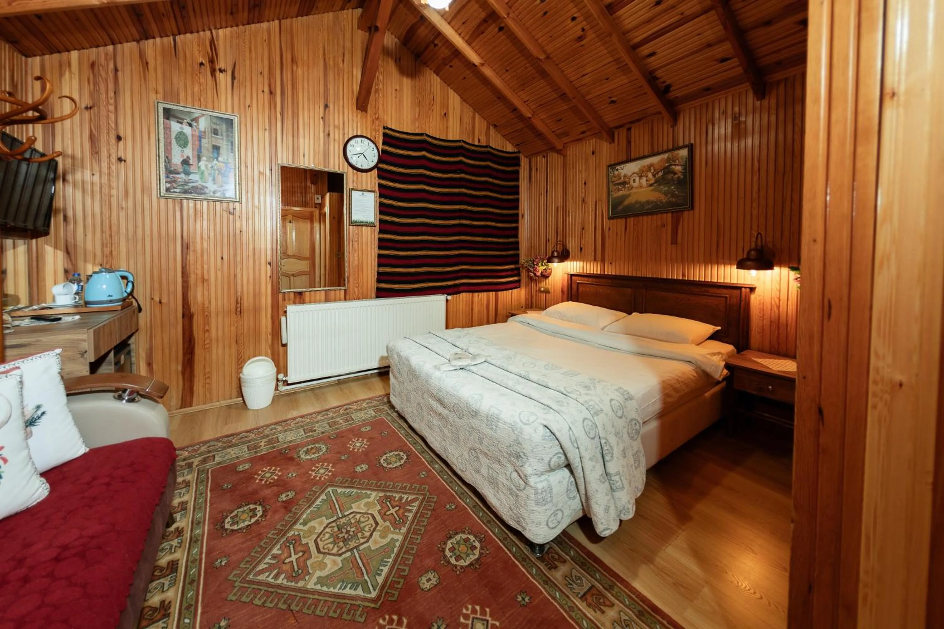 Bed in Abant Doğa Köşkü