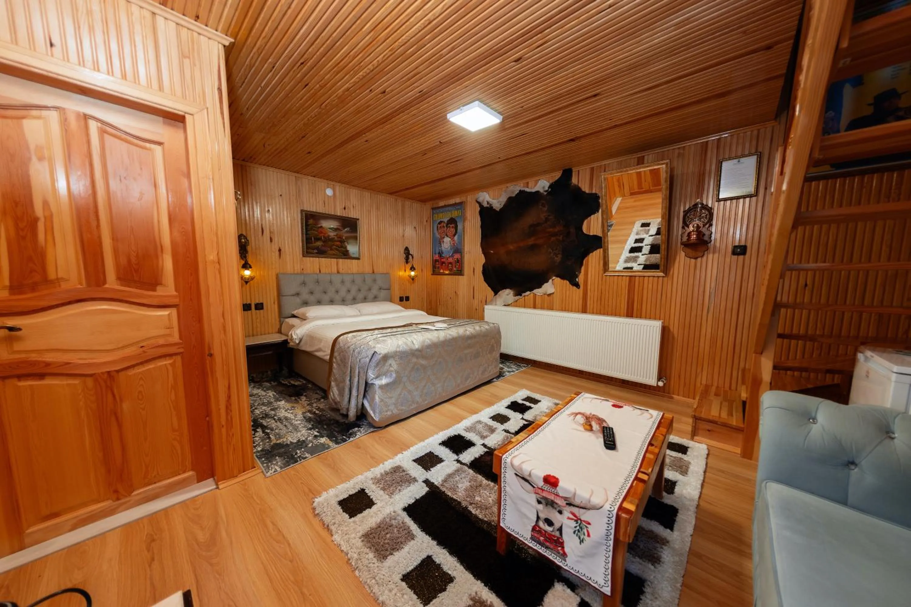 Bed in Abant Doğa Köşkü