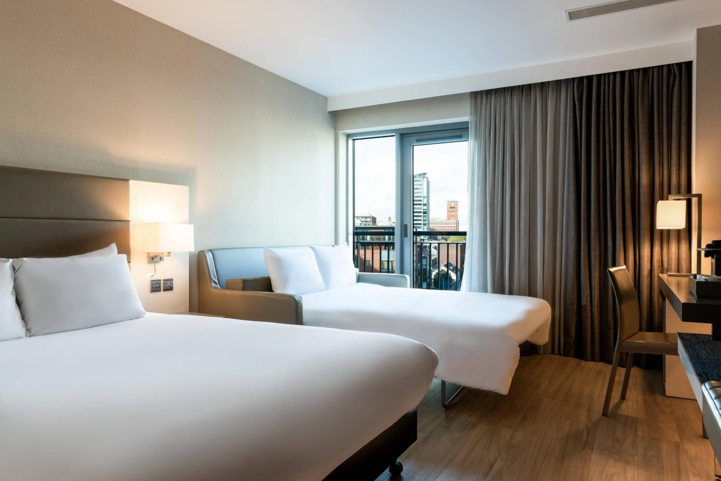 Photo of the whole room, Bed in AC Hotel by Marriott Birmingham