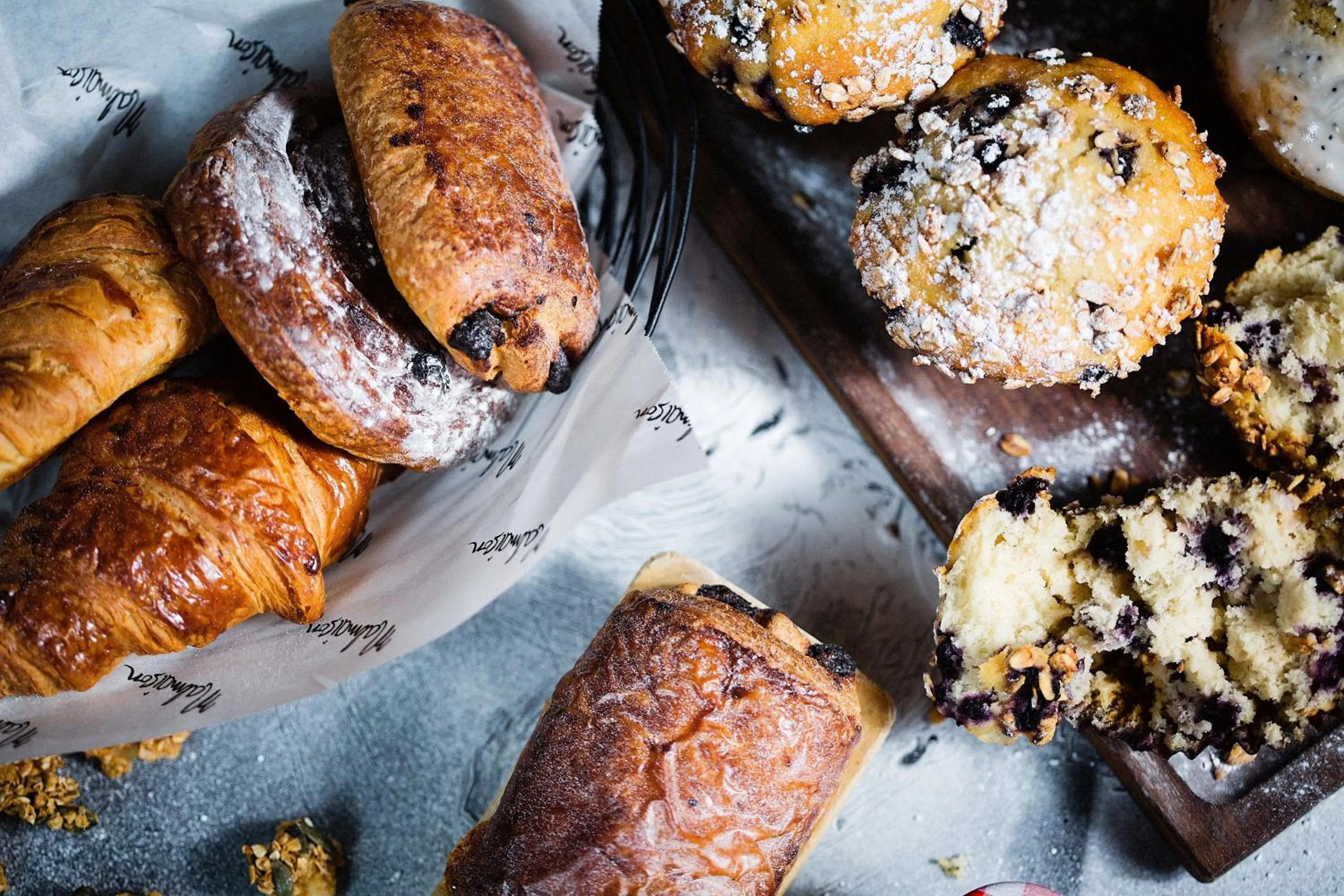 Continental breakfast in Malmaison Glasgow