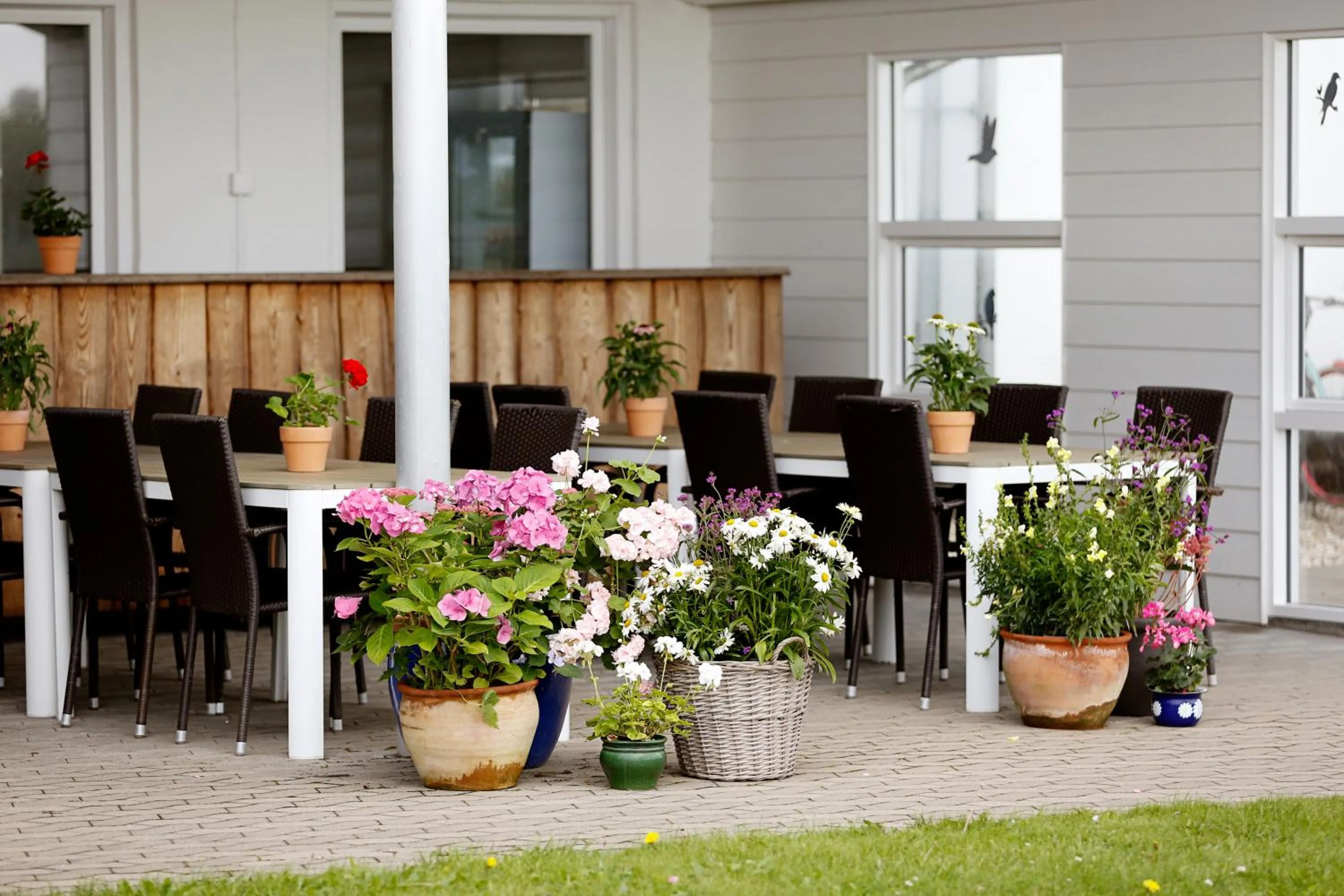 Patio in Stenbjerg Kro & Badehotel