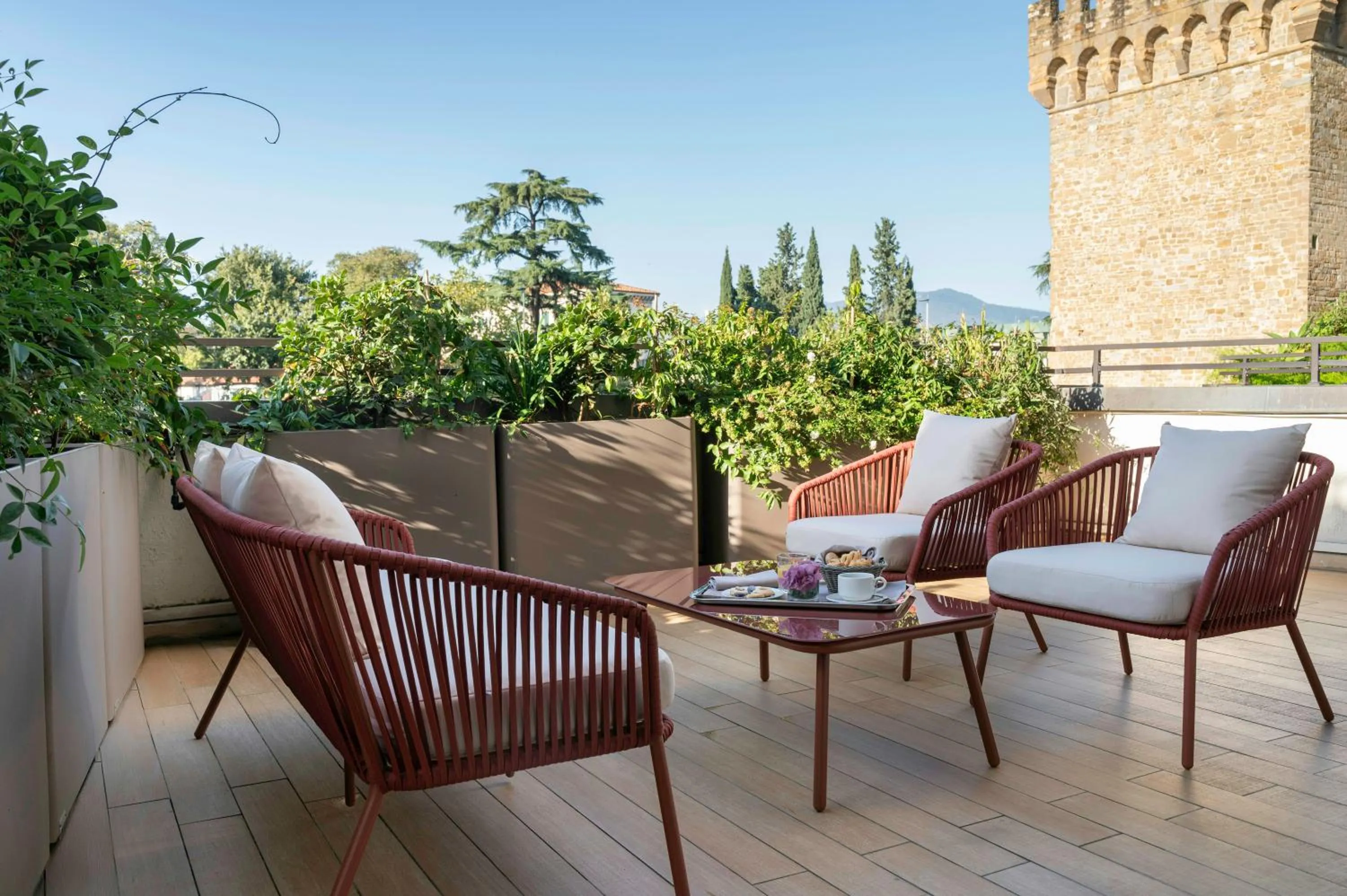 Balcony/Terrace in Starhotels Michelangelo Florence
