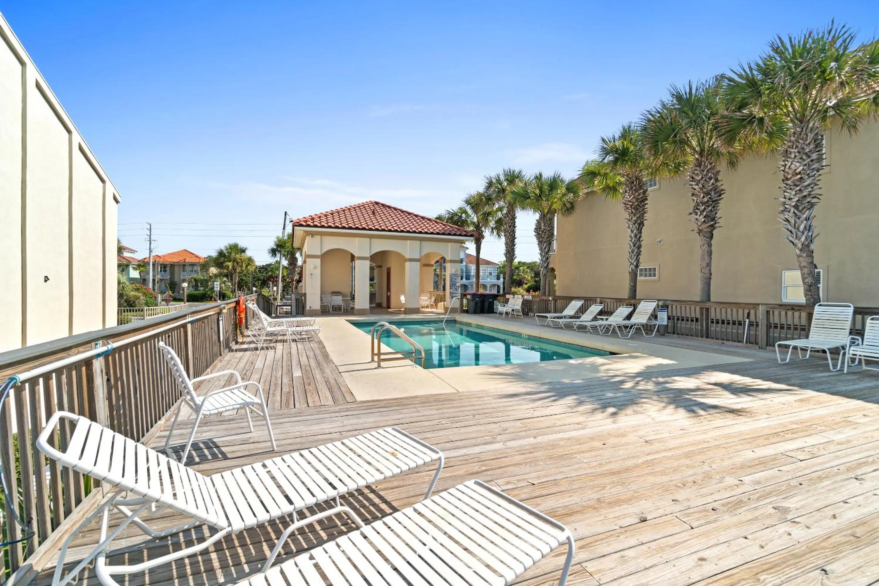 Patio in La Valencia Villas