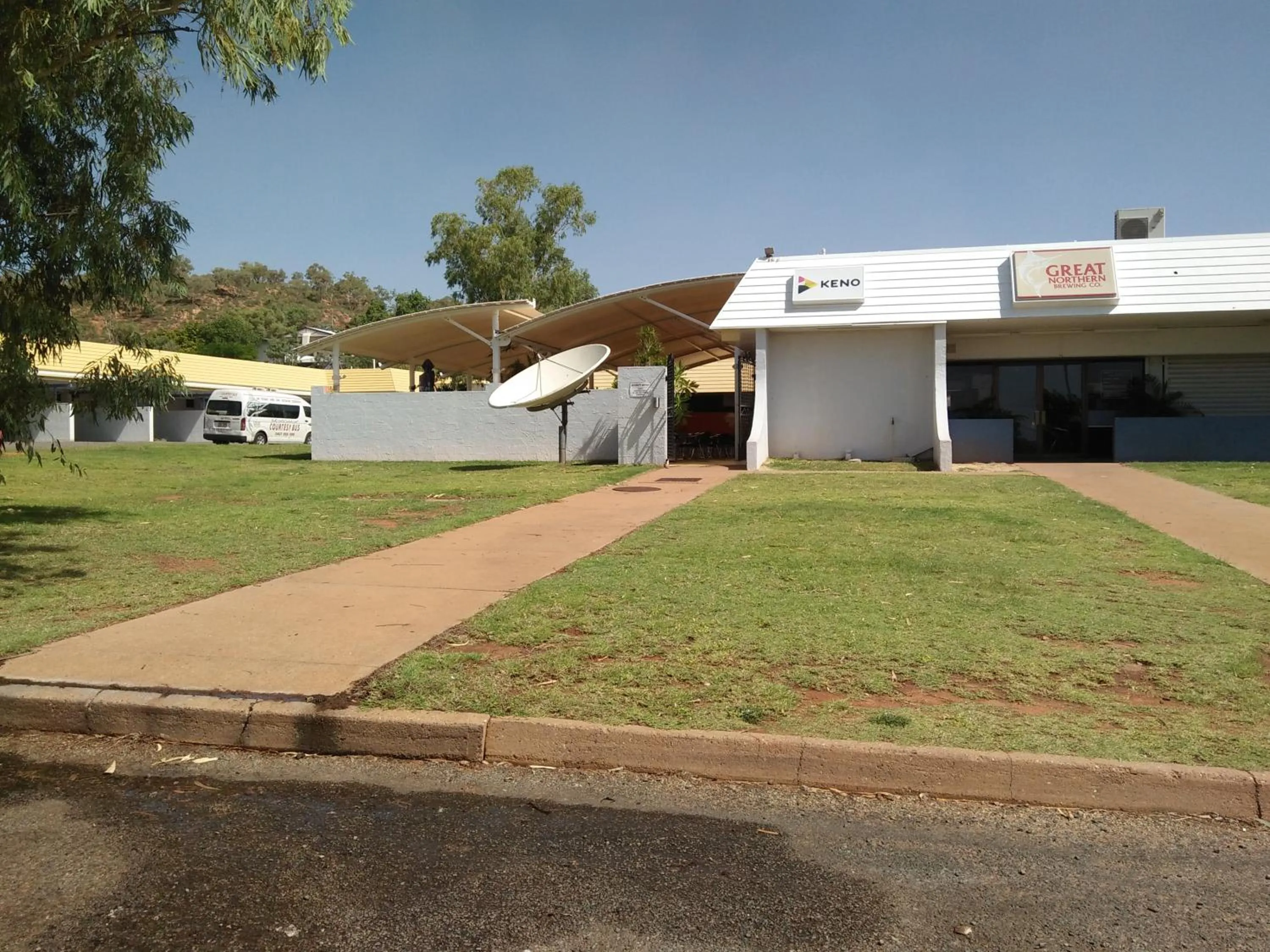 On site in Overlander Hotel