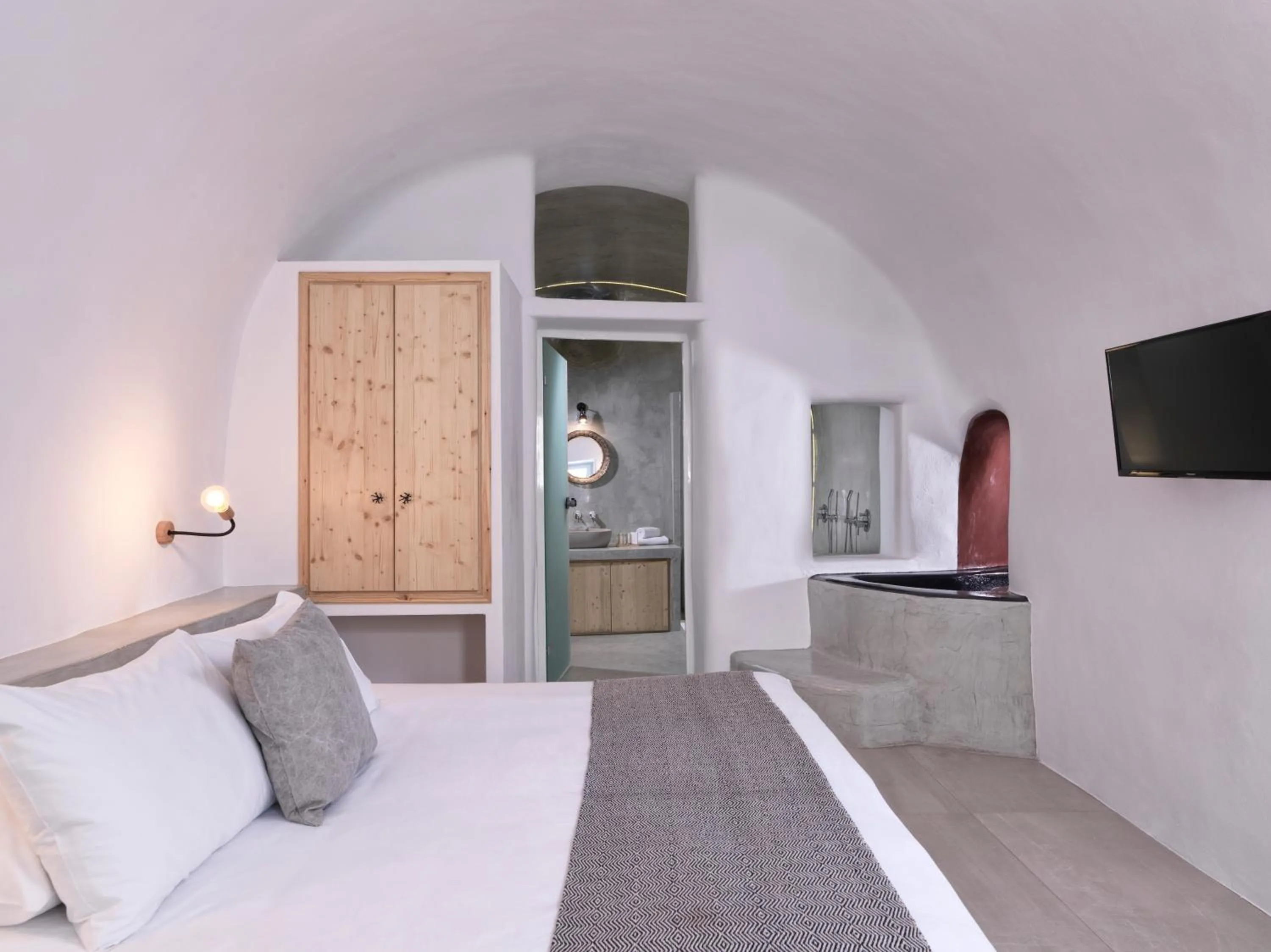 Bed in Elysian Santorini