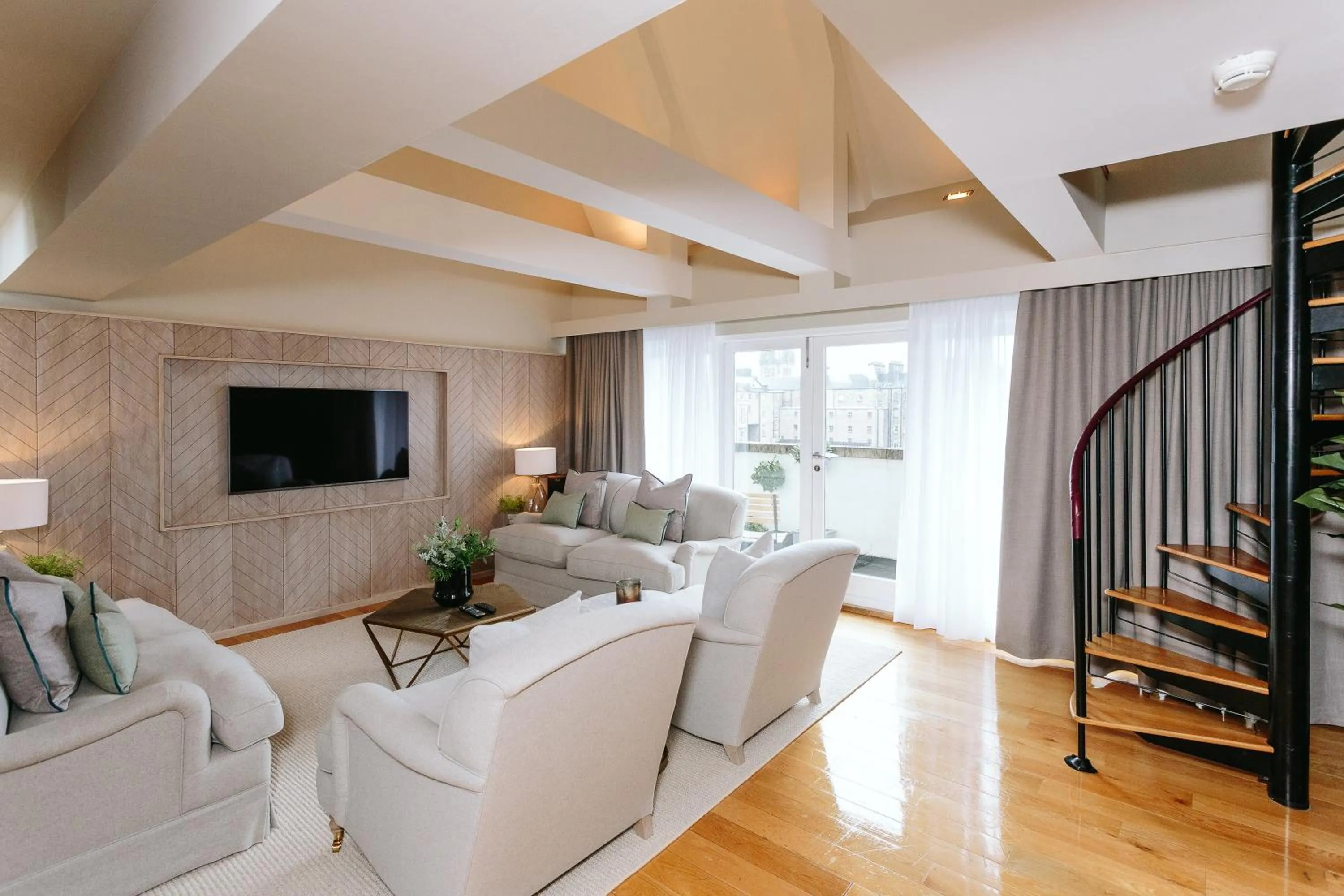 Living room in The Scotsman Hotel