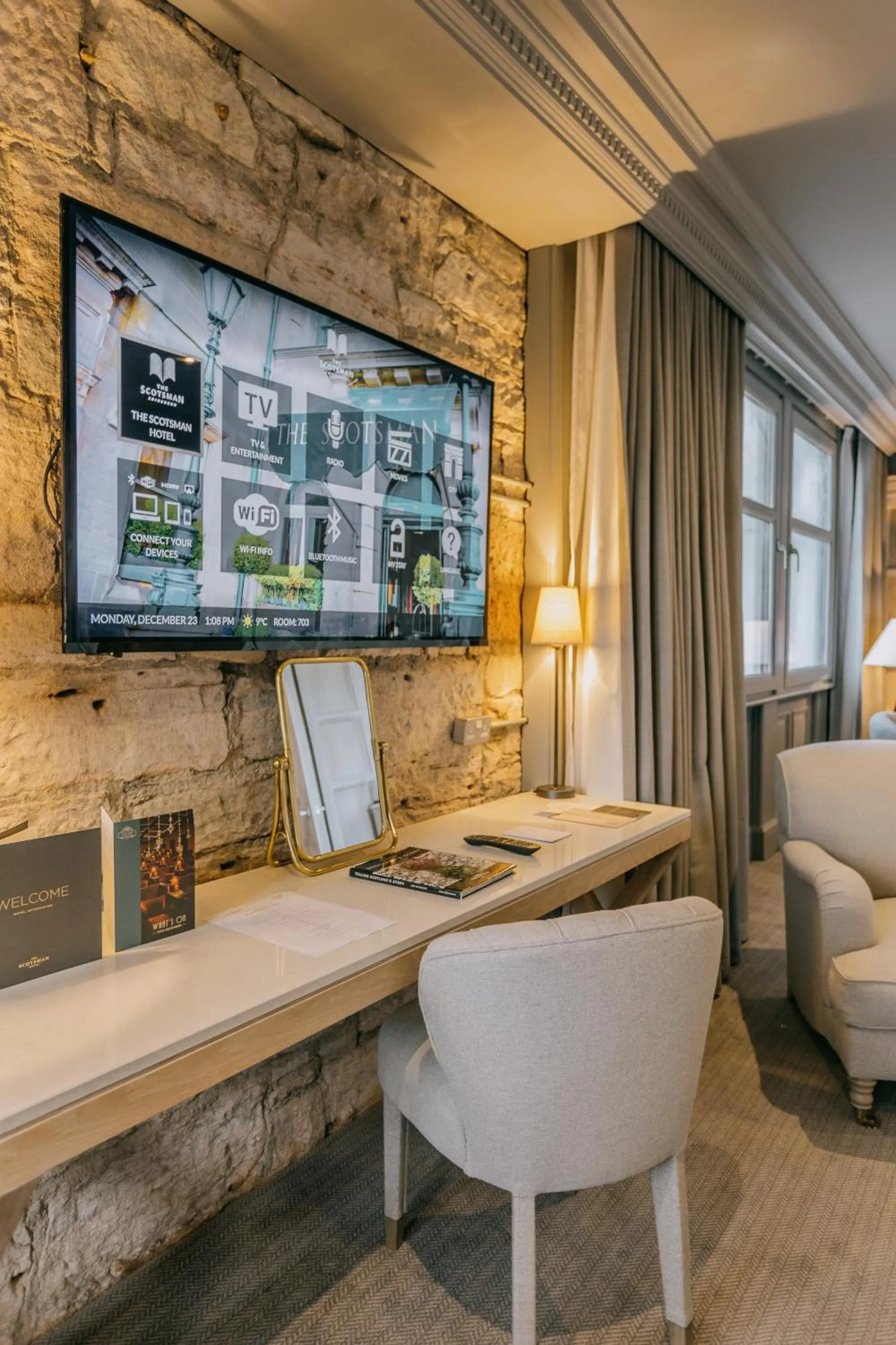 TV and multimedia in The Scotsman Hotel