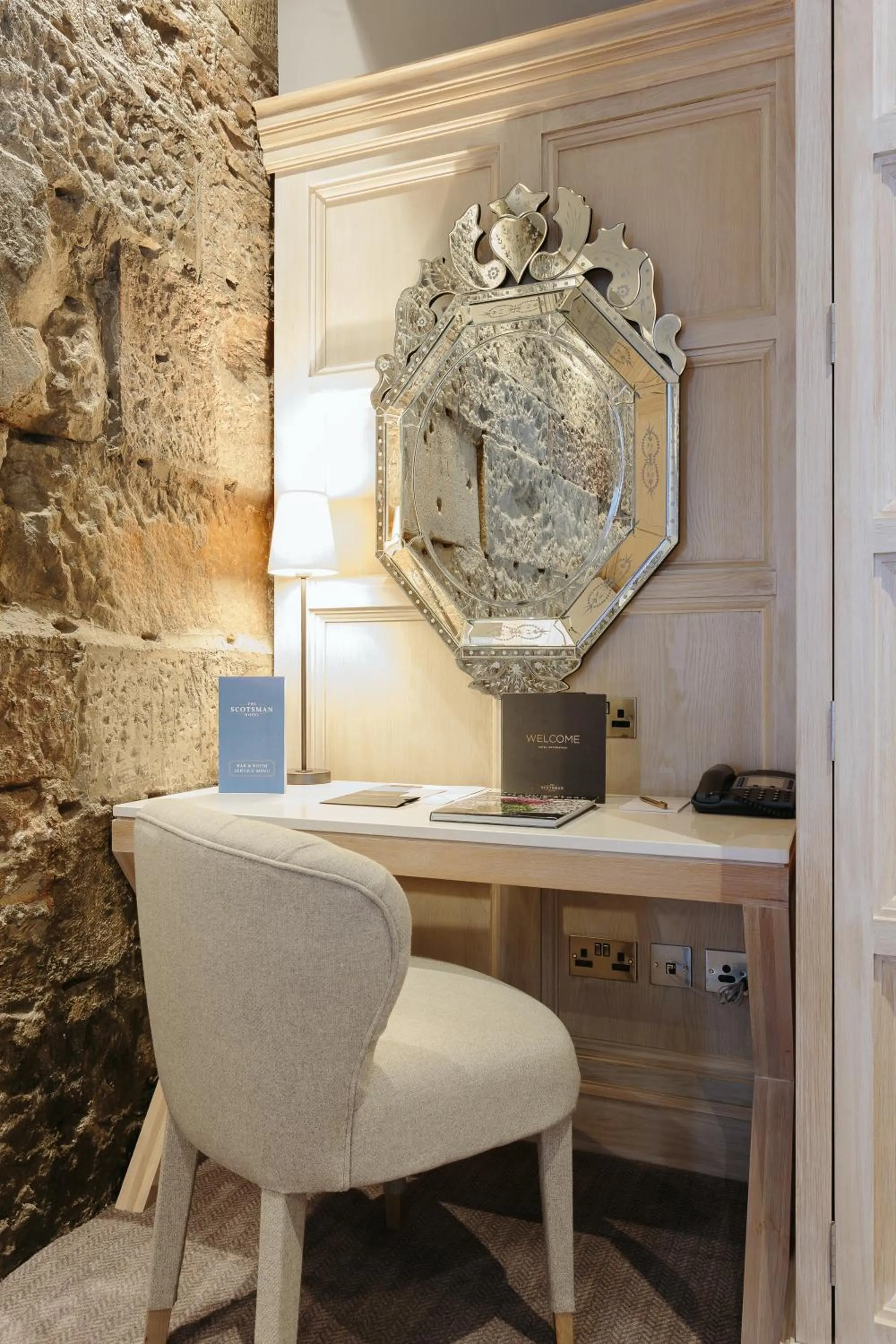 Decorative detail in The Scotsman Hotel