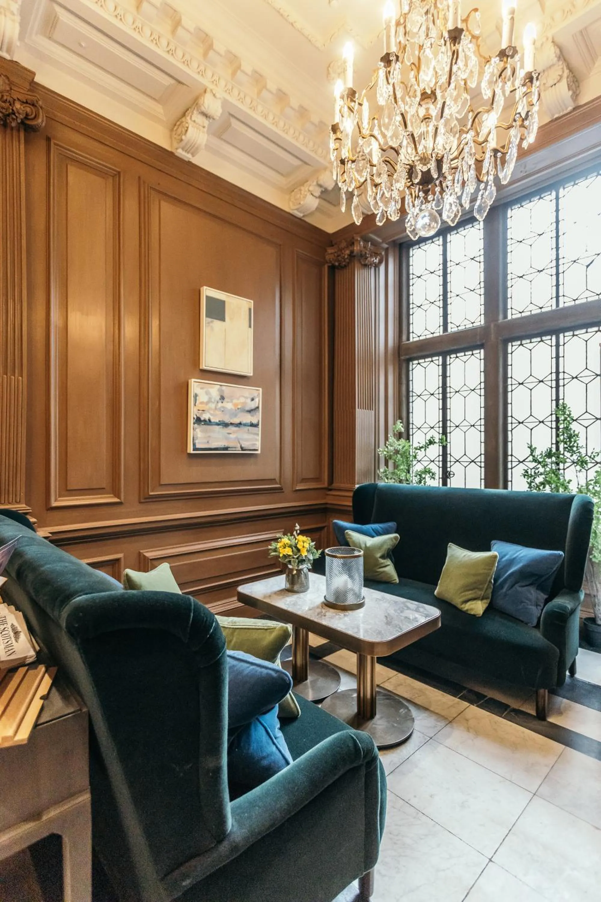 Lobby or reception in The Scotsman Hotel