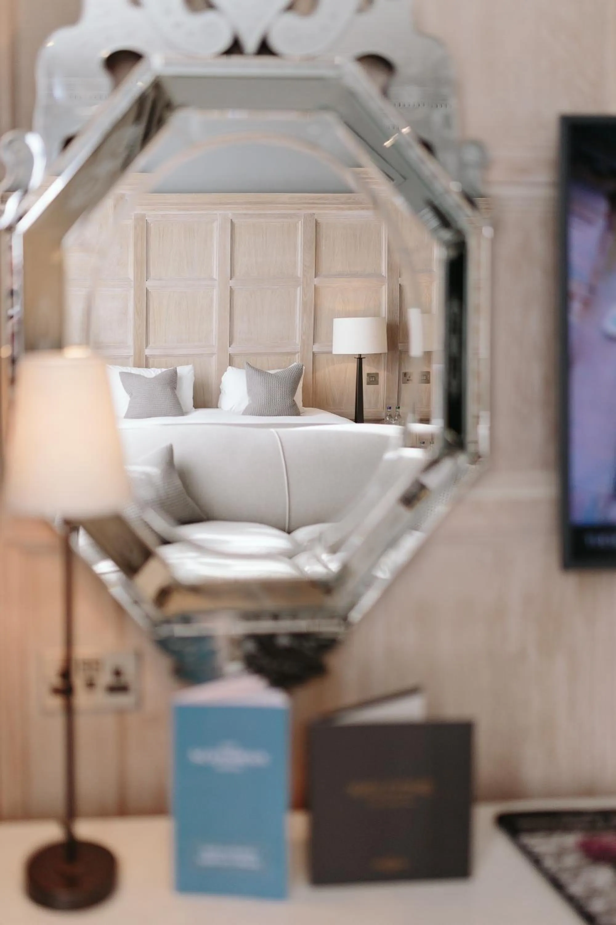 Decorative detail, Bed in The Scotsman Hotel