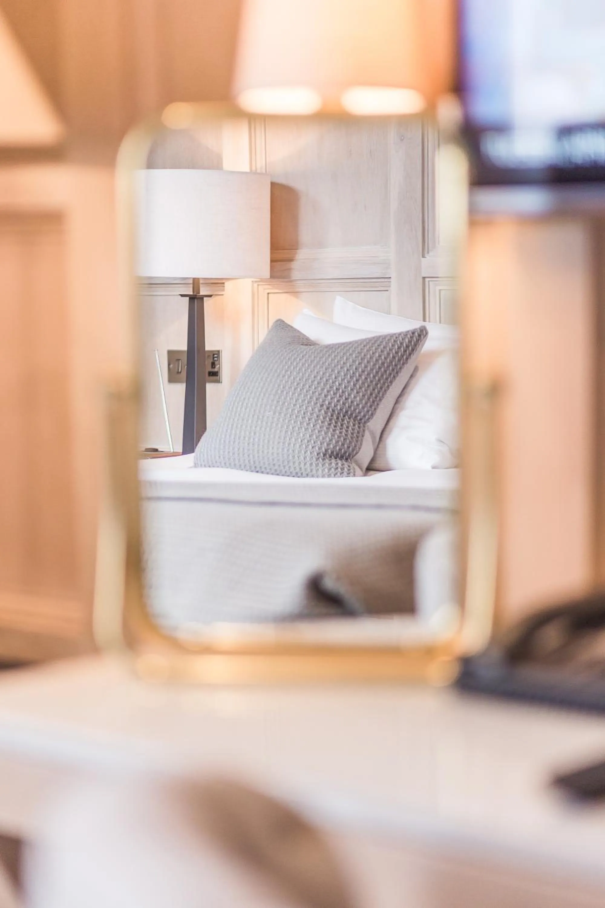 Decorative detail, Bed in The Scotsman Hotel