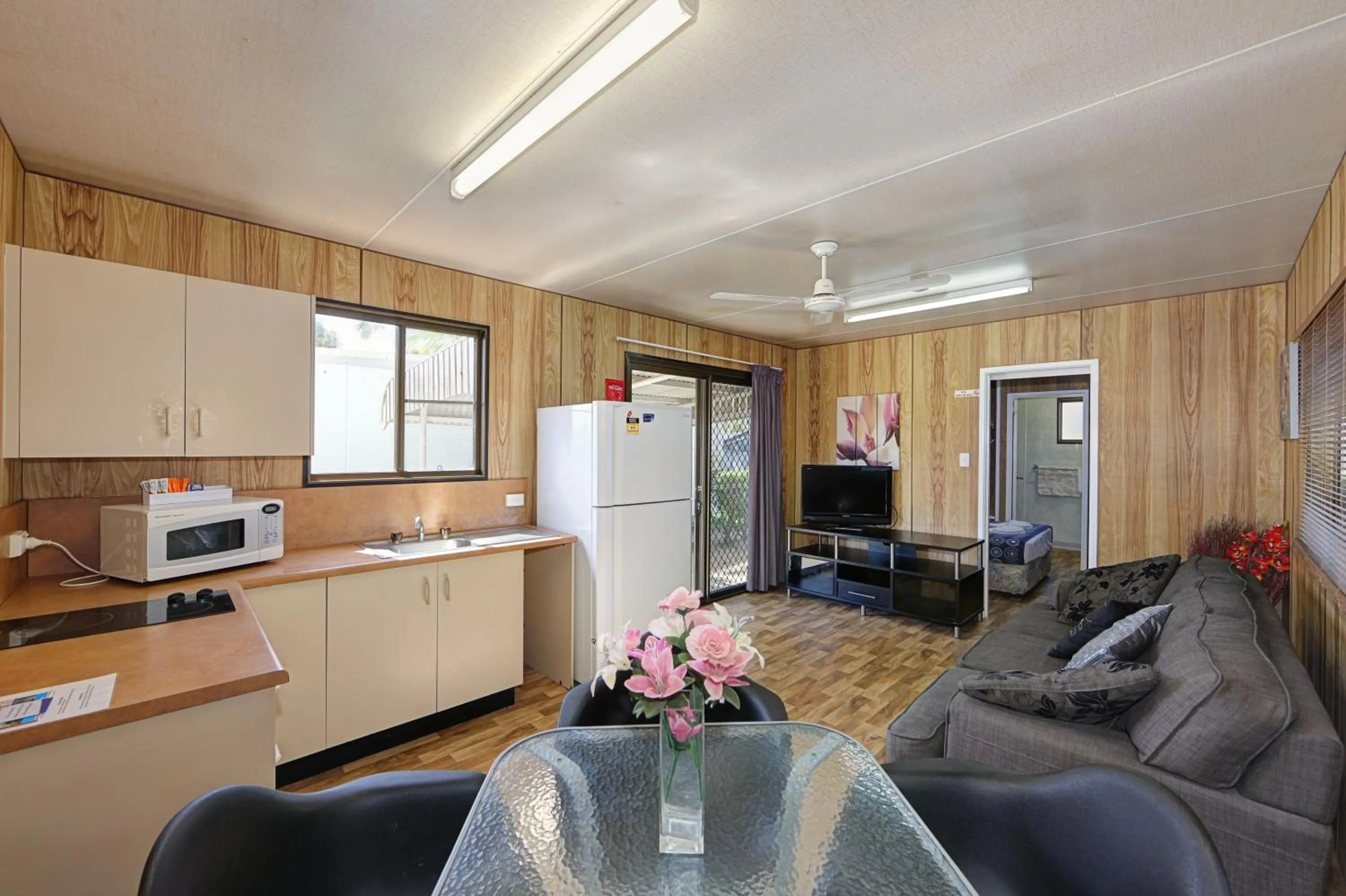 Living room in Alva Beach Tourist Park