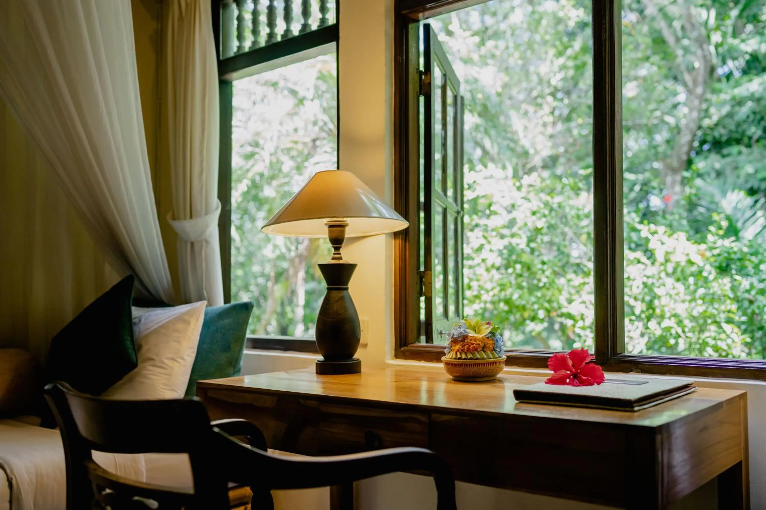 Seating area in Alam Indah Ubud