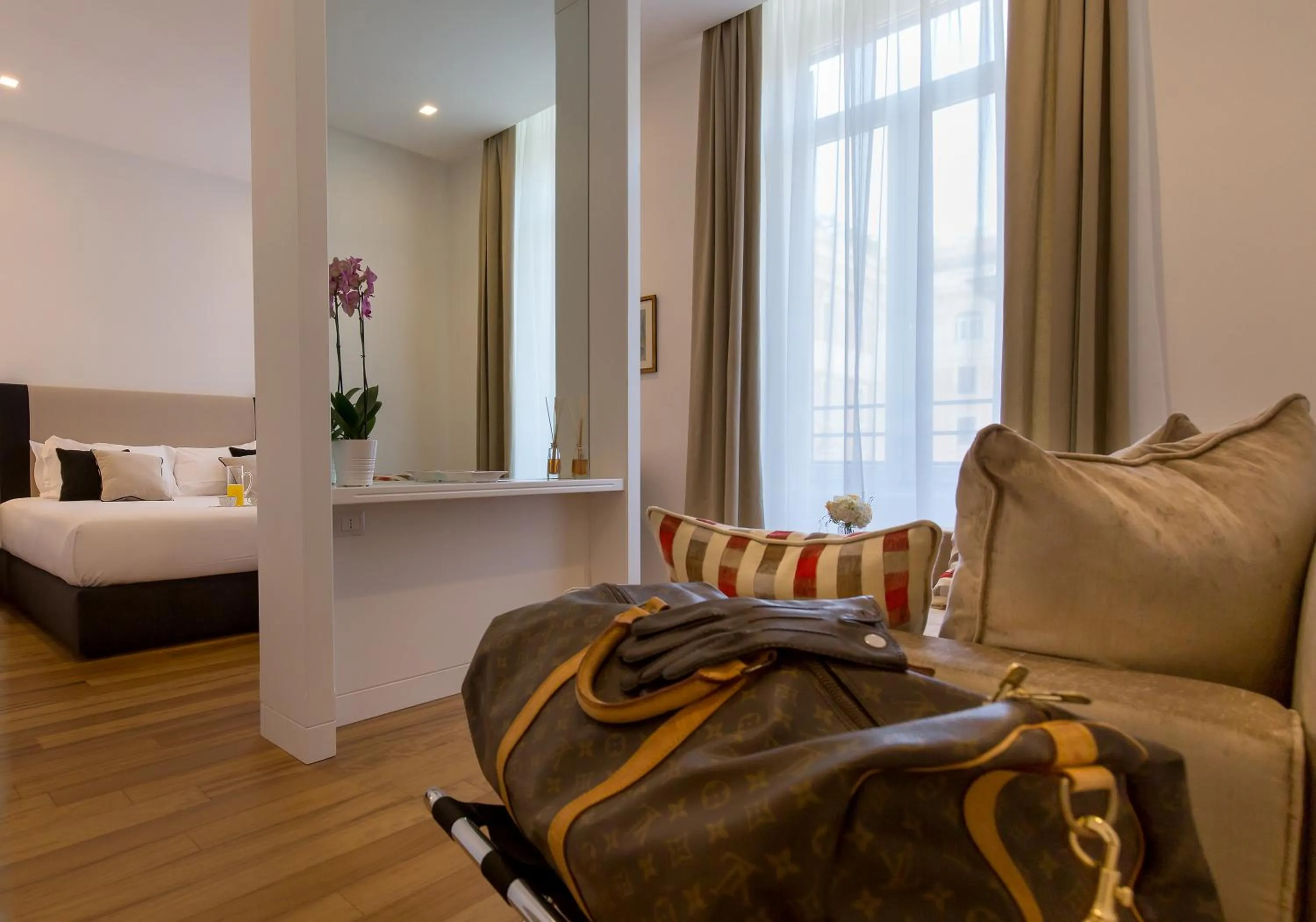 Bedroom, Bed in 900 Piazza del Popolo