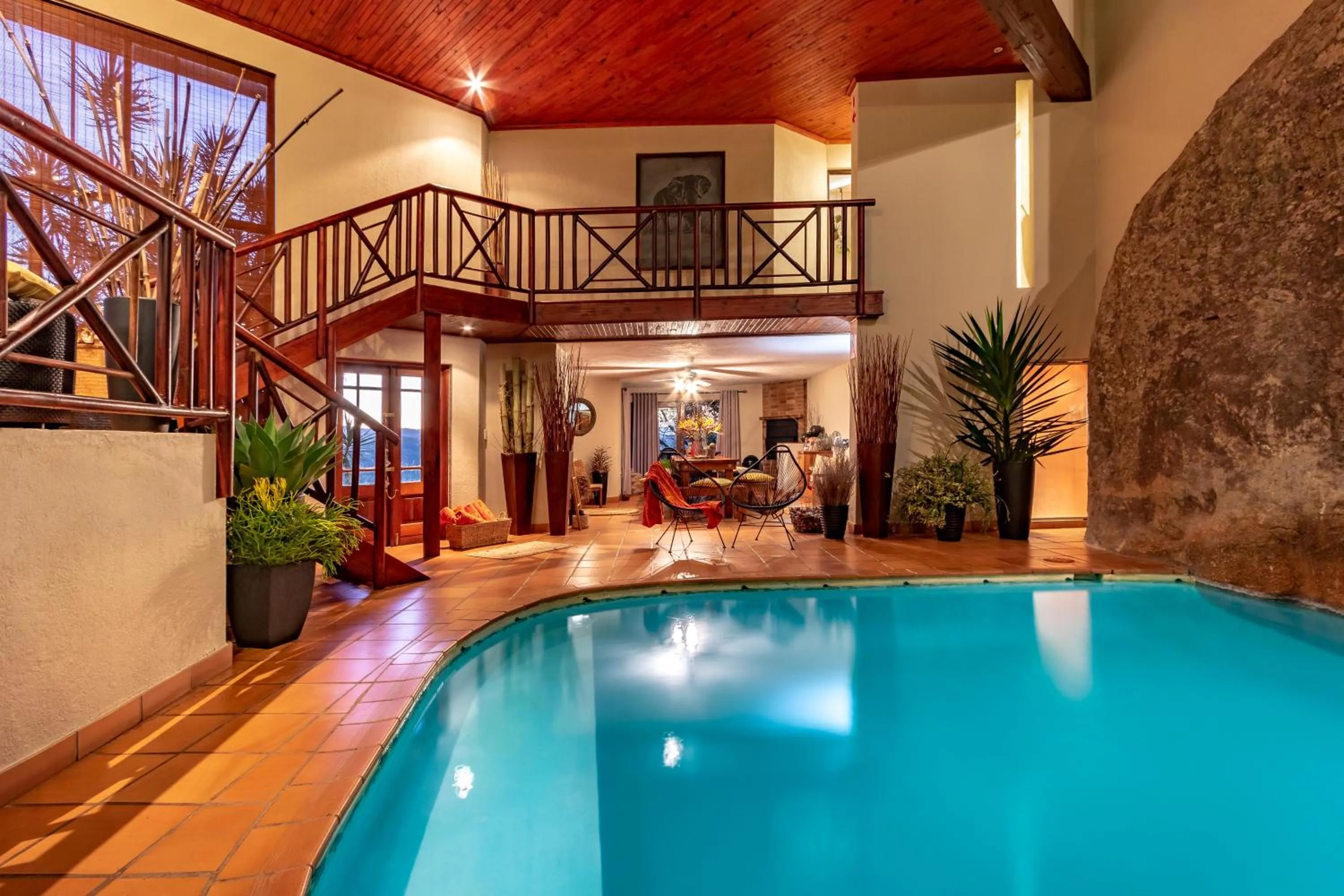 Pool view in Ulwazi Rock Lodge