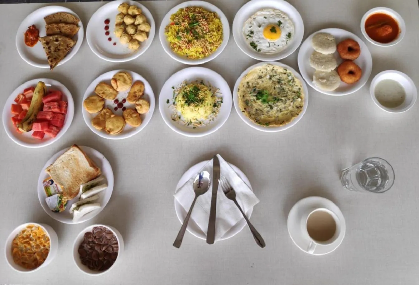 Breakfast in Hotel Leafio-Near Airport