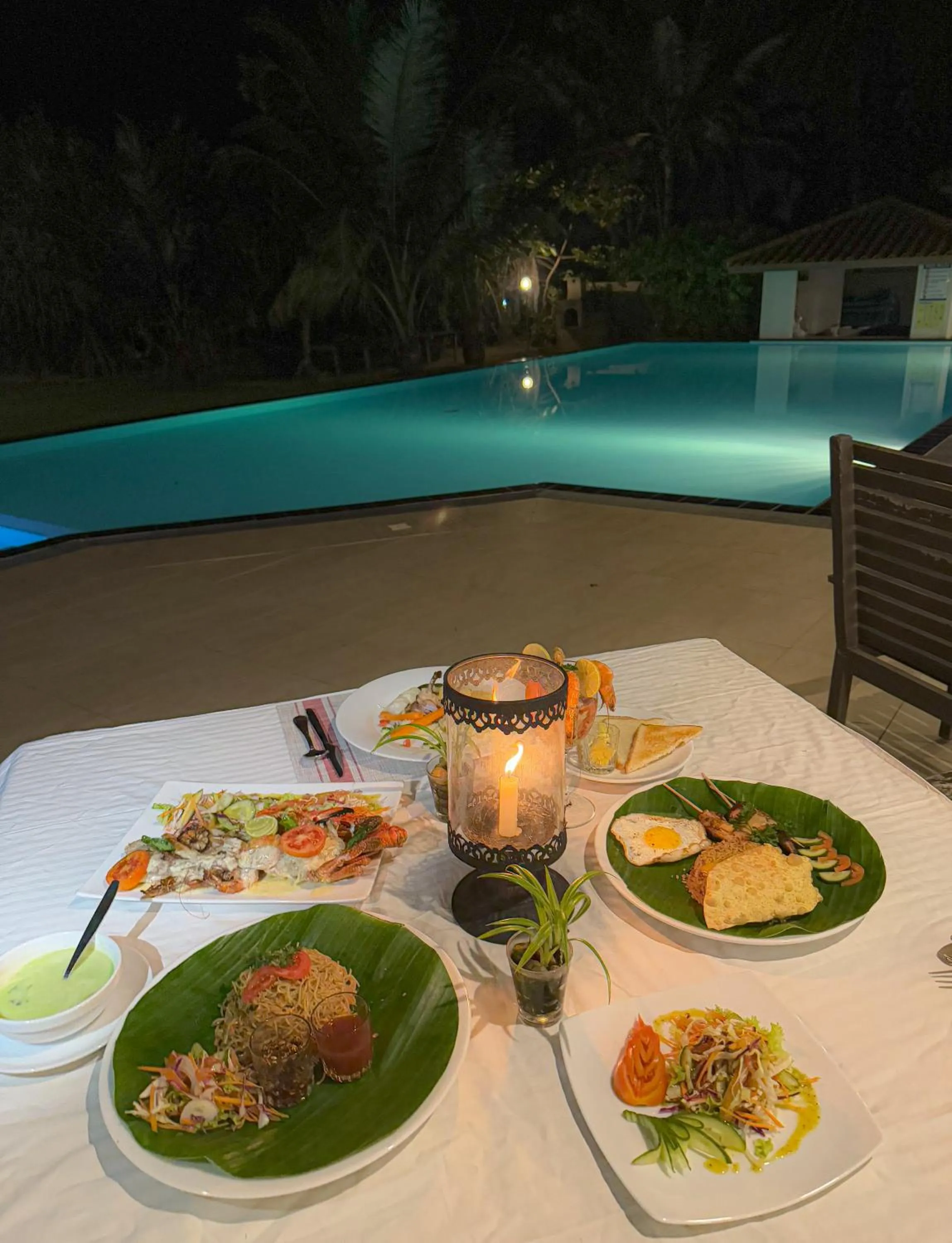 Night in Serendib Beach Hotel