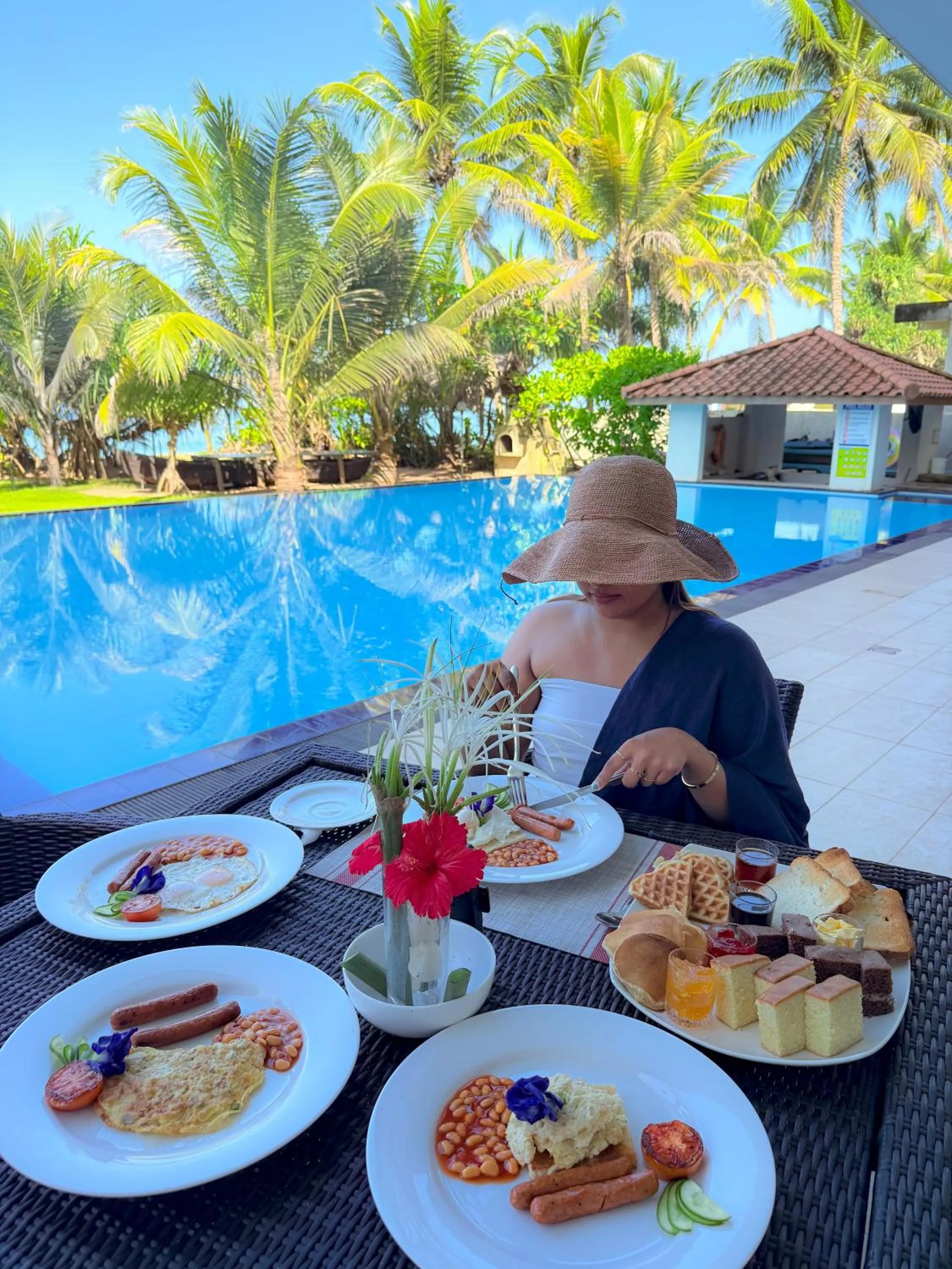 People in Serendib Beach Hotel