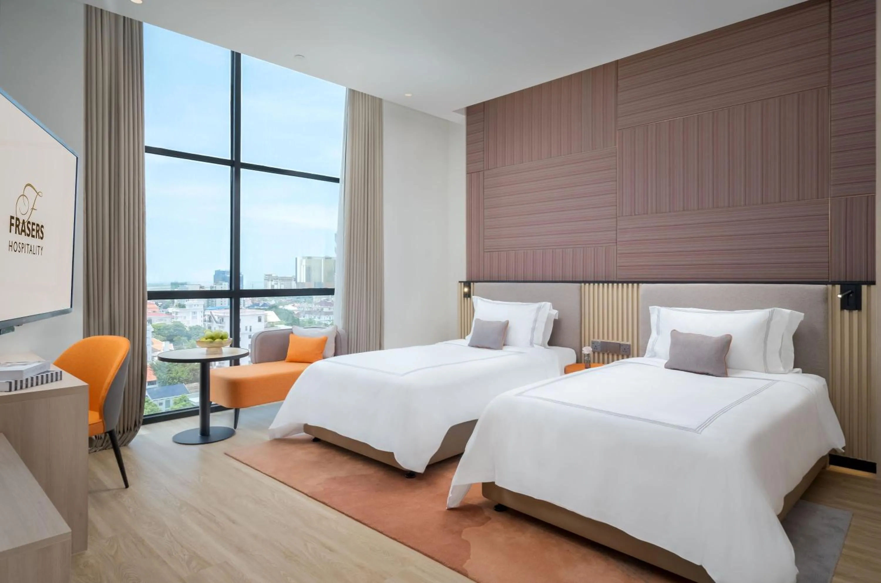 View (from property/room), Bed in Capri by Fraser, Phnom Penh