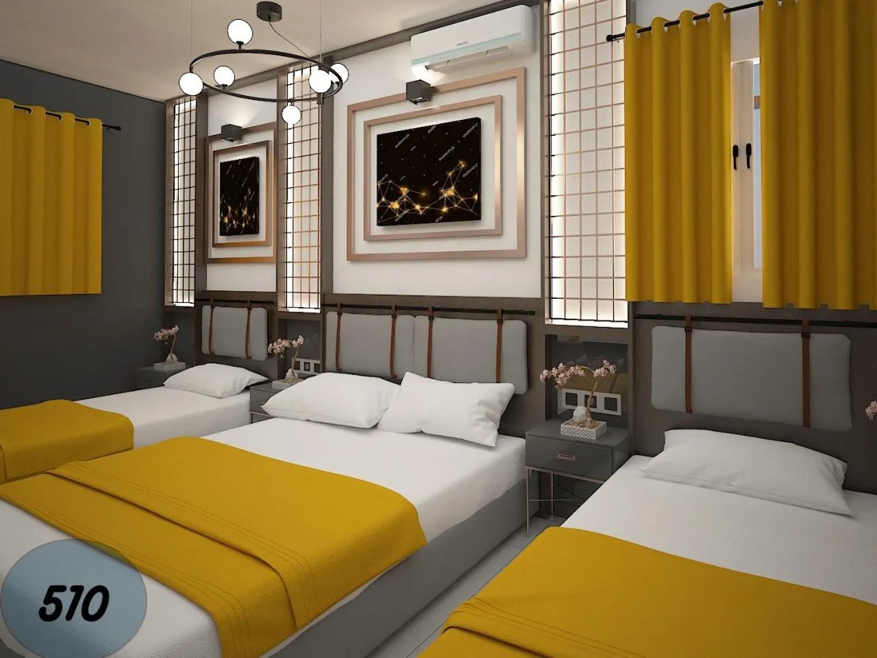 Photo of the whole room, Bed in Exporoyal Hotel