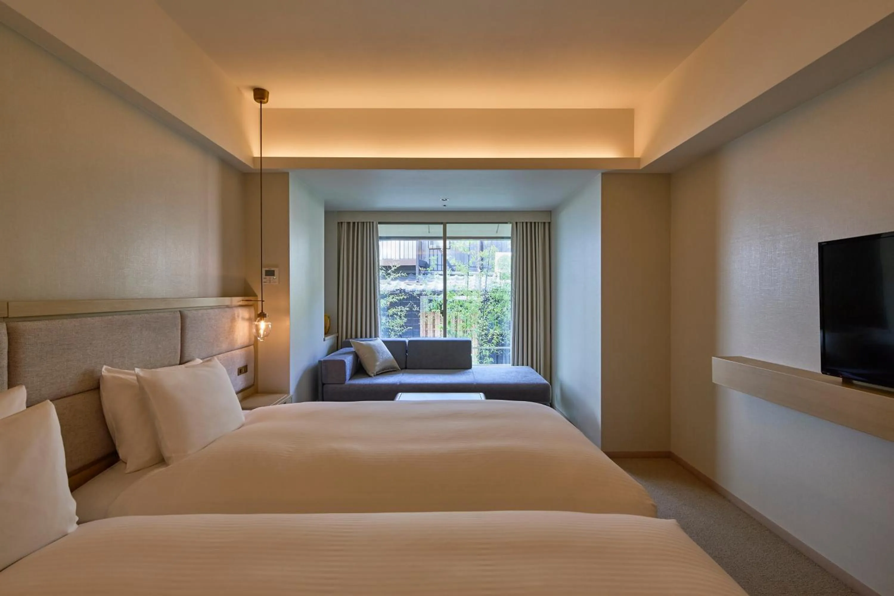 Photo of the whole room, Bed in Hotel The Celestine Kyoto Gion