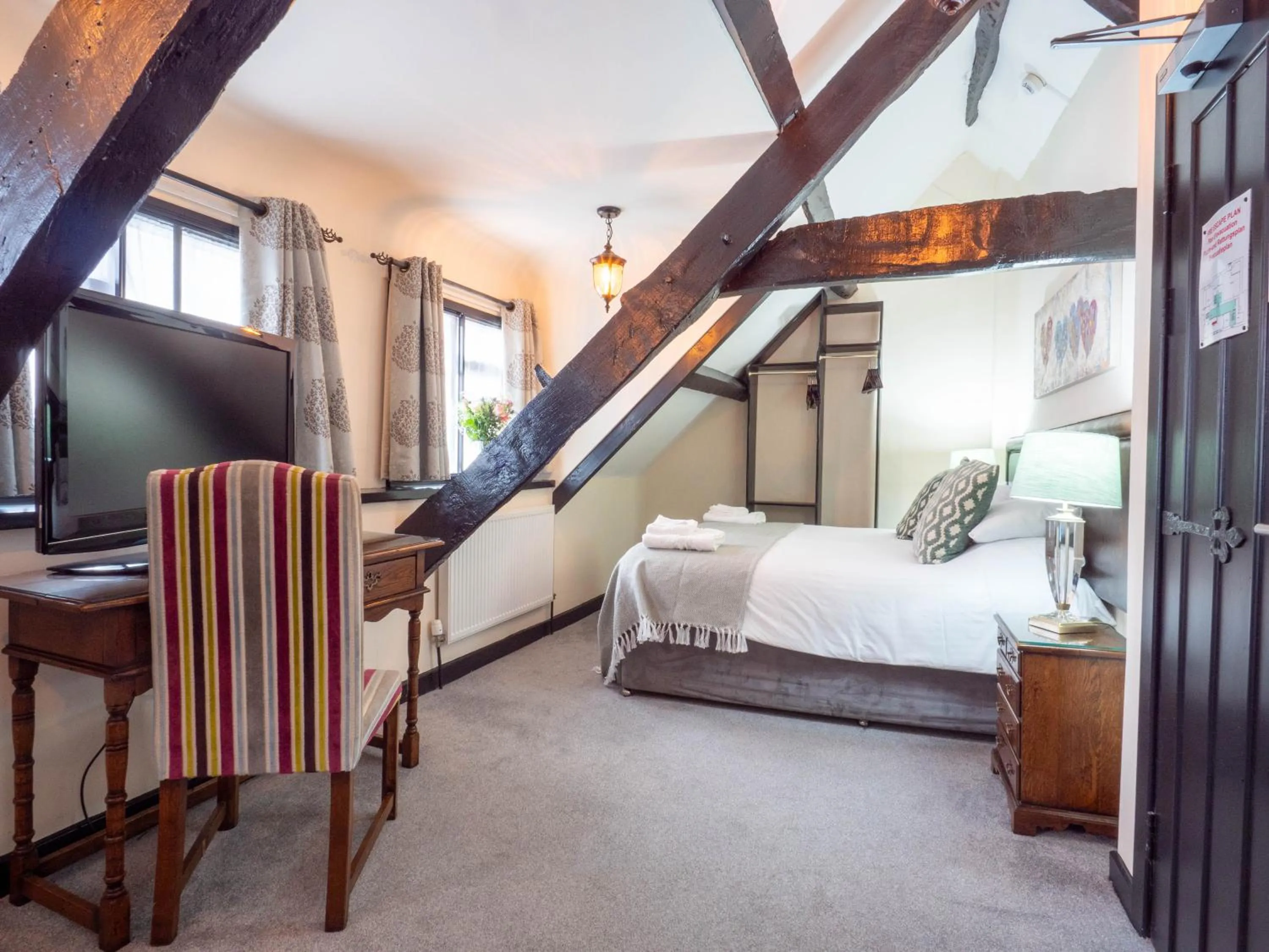 Bed in The Black Boy Inn