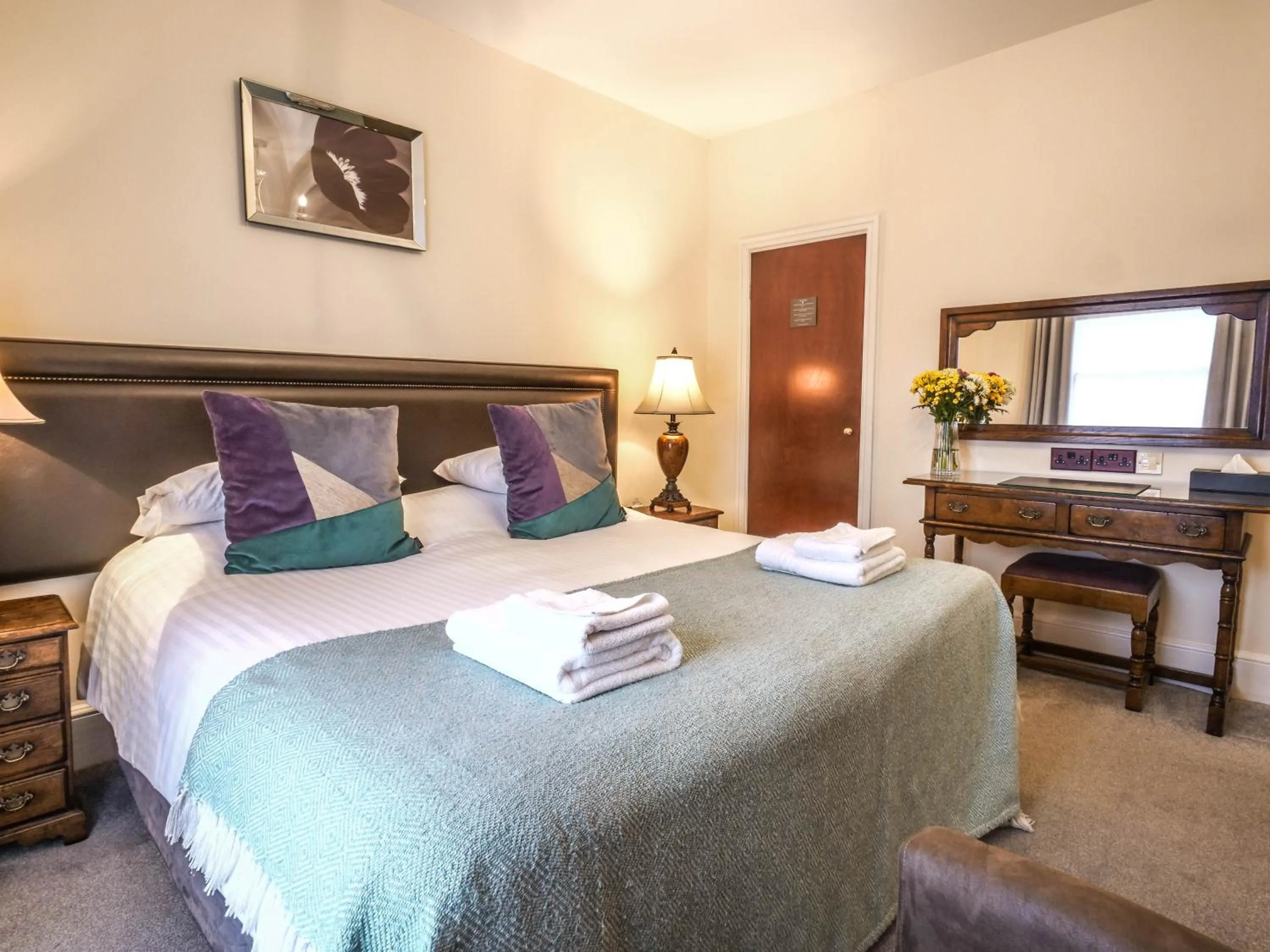 Bed in The Black Boy Inn