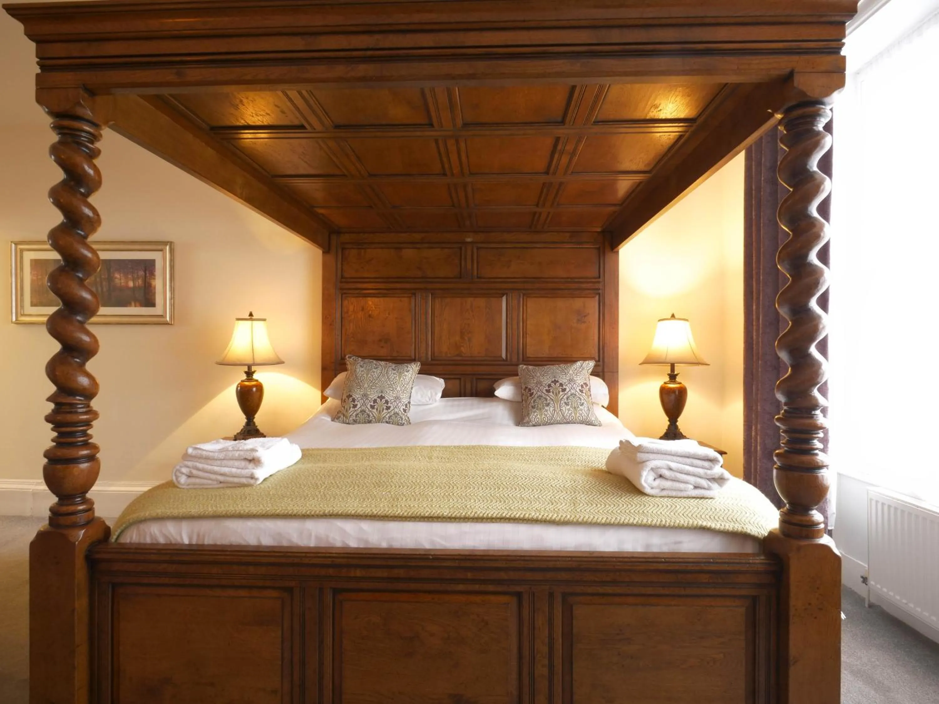 Bed in The Black Boy Inn