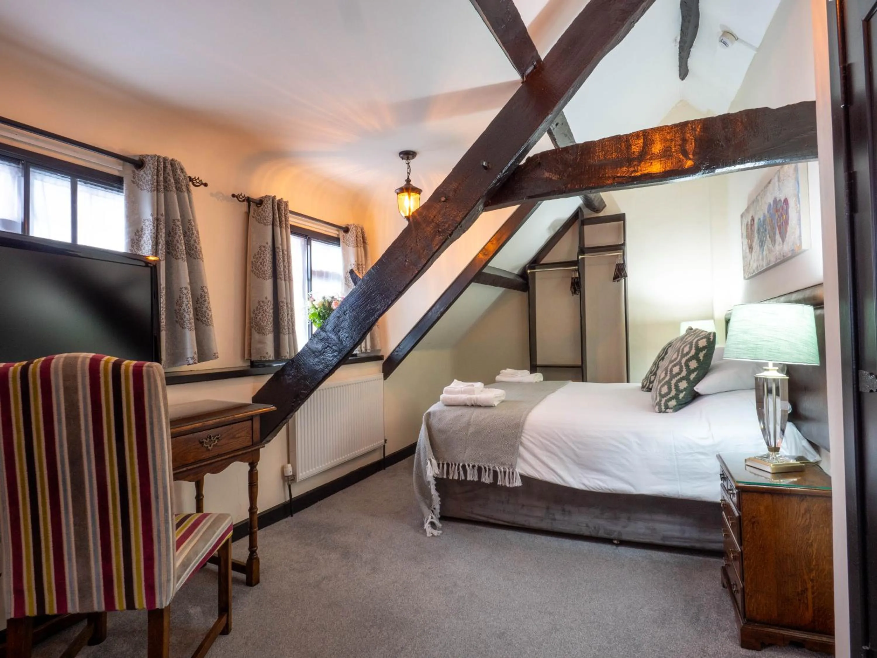 Bed in The Black Boy Inn