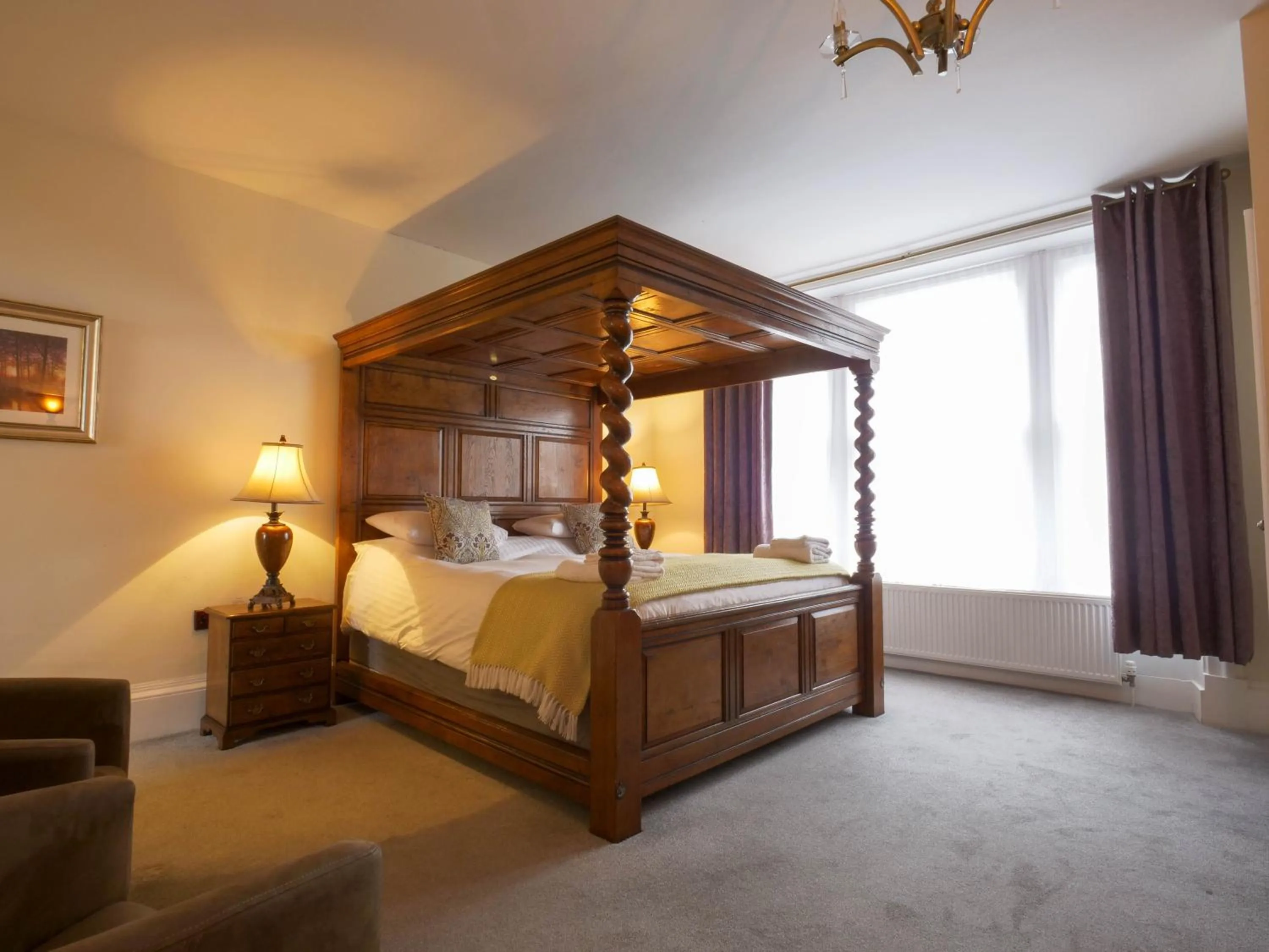 Bed in The Black Boy Inn