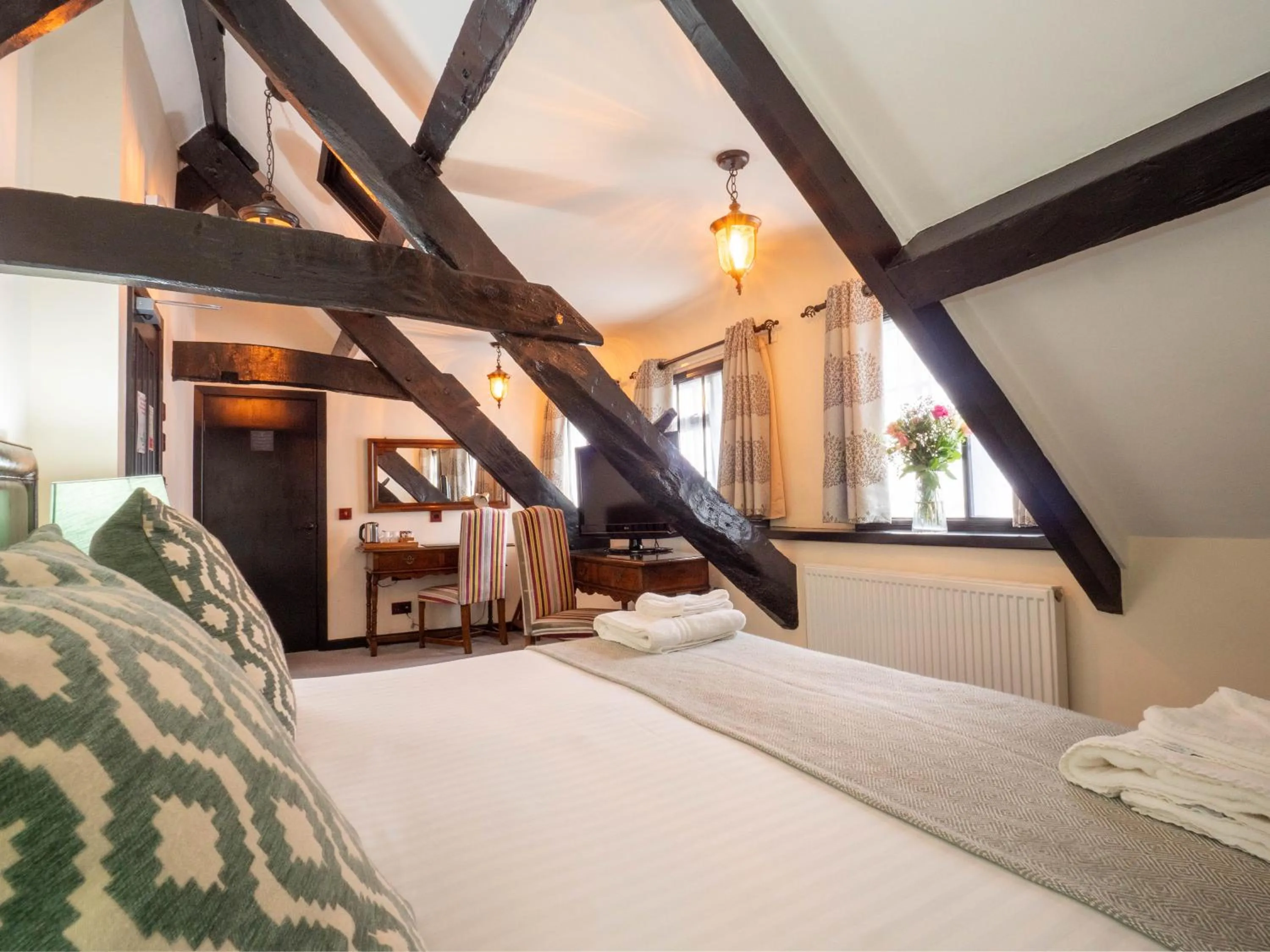 Bed in The Black Boy Inn