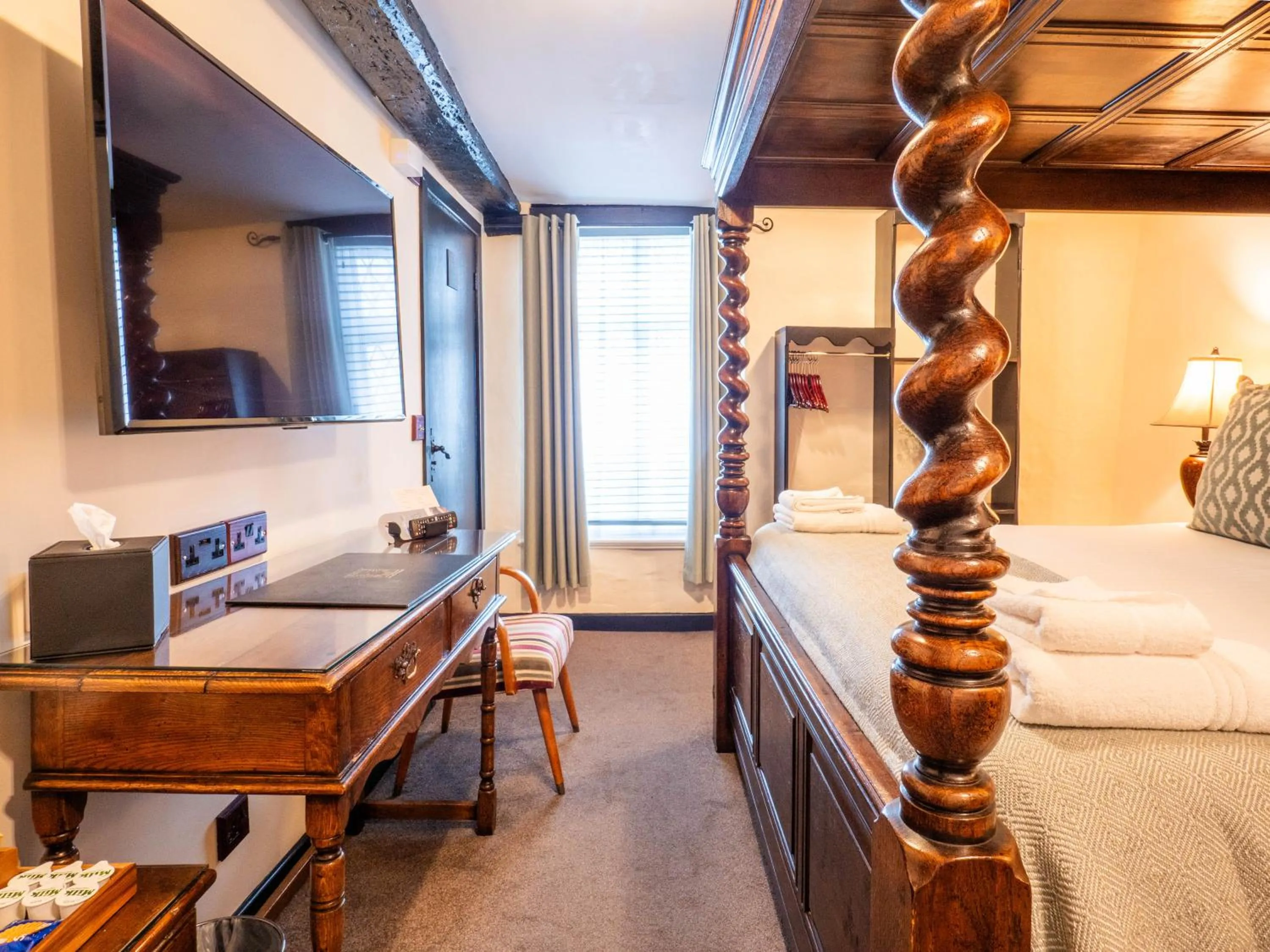 Bed in The Black Boy Inn