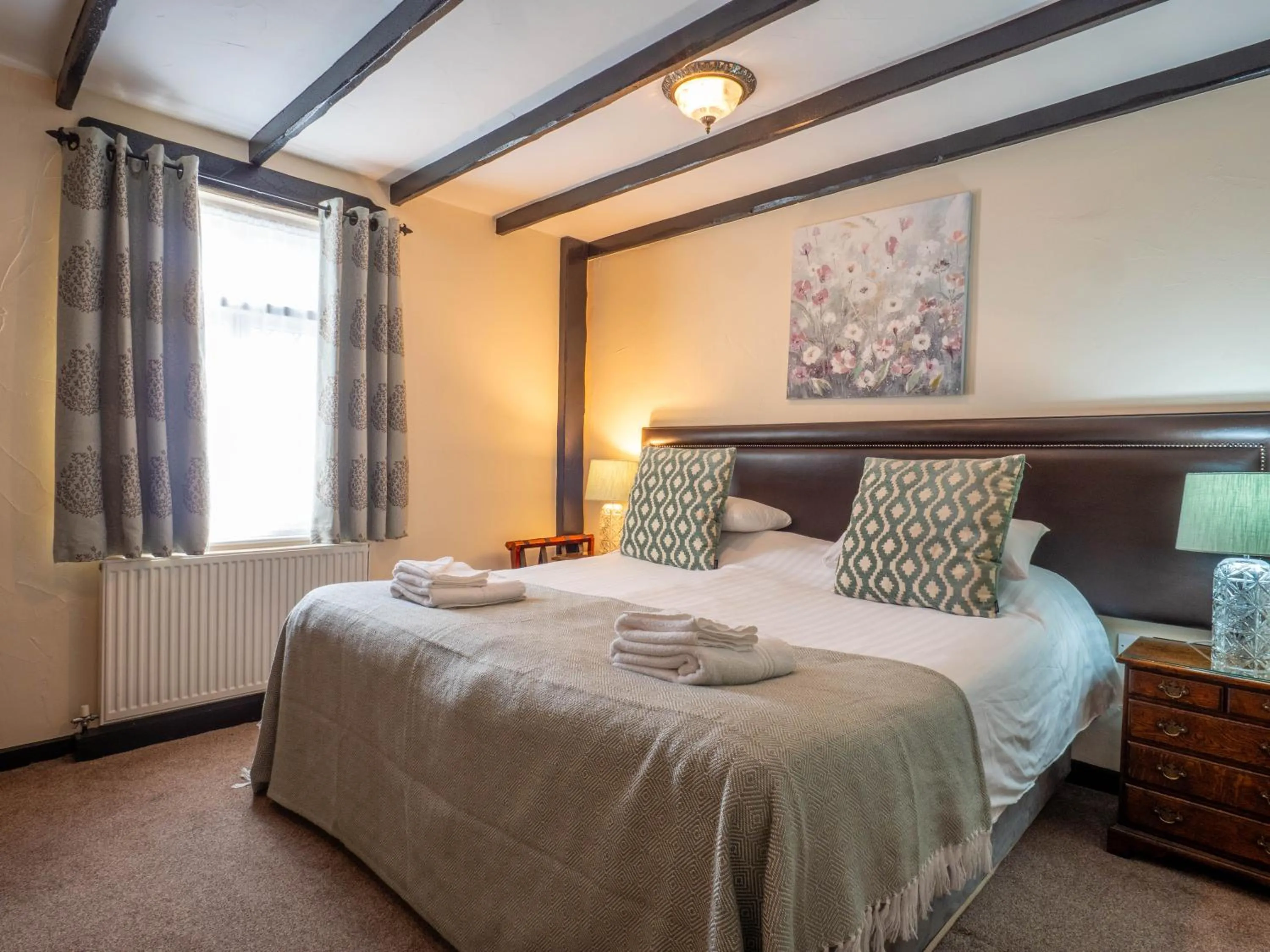 Bed in The Black Boy Inn