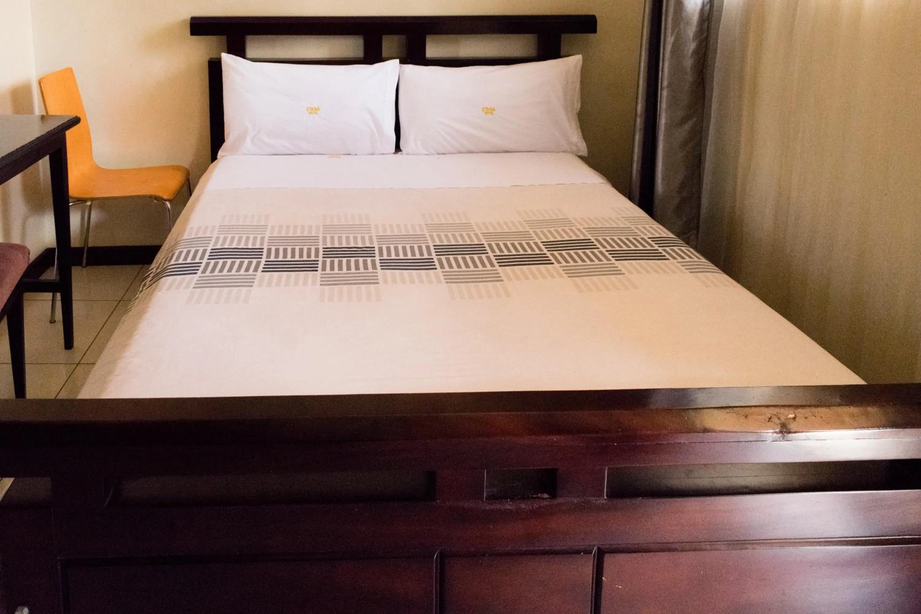 Bed in Etana Motel Kampala