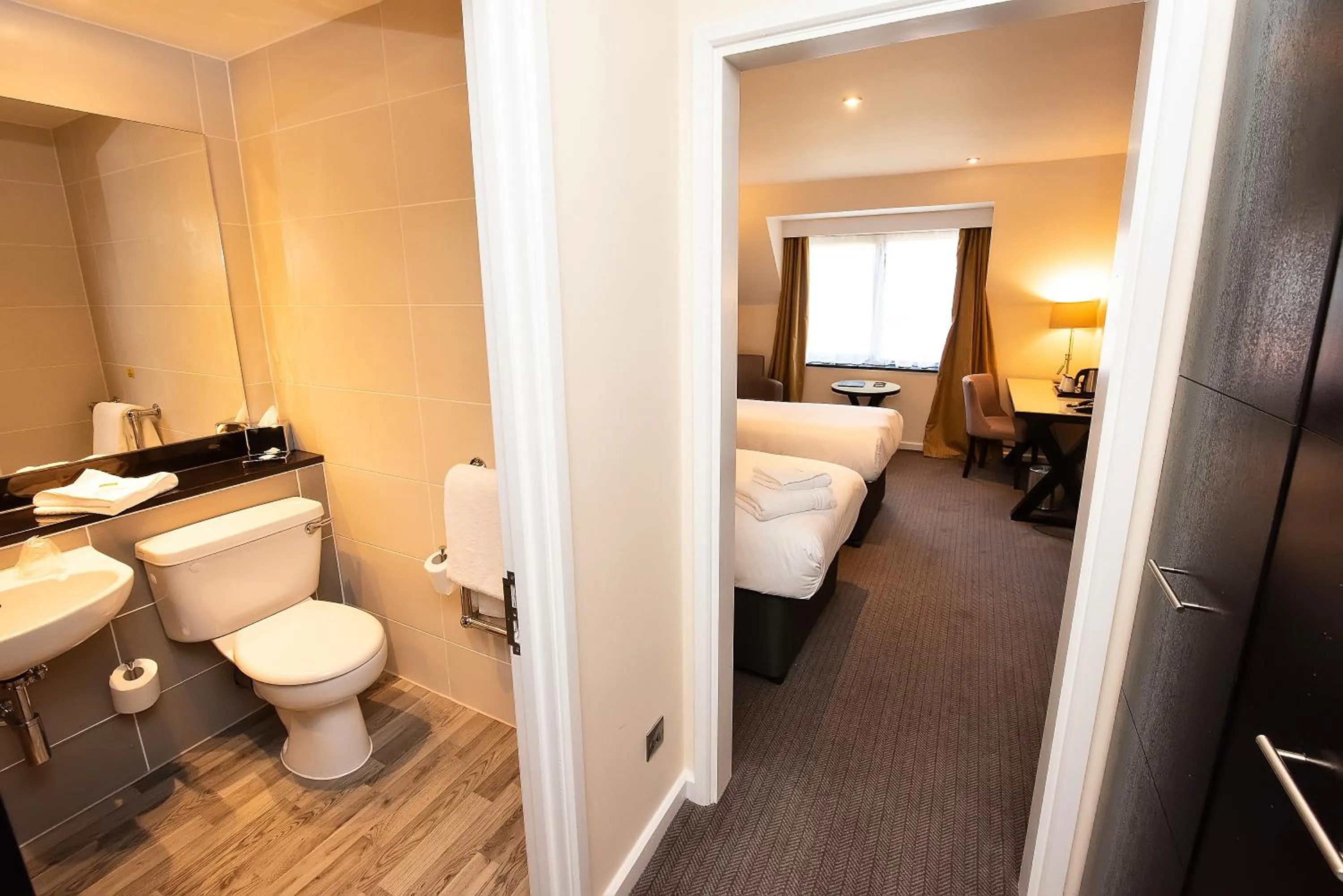 Bathroom, Bed in New Place