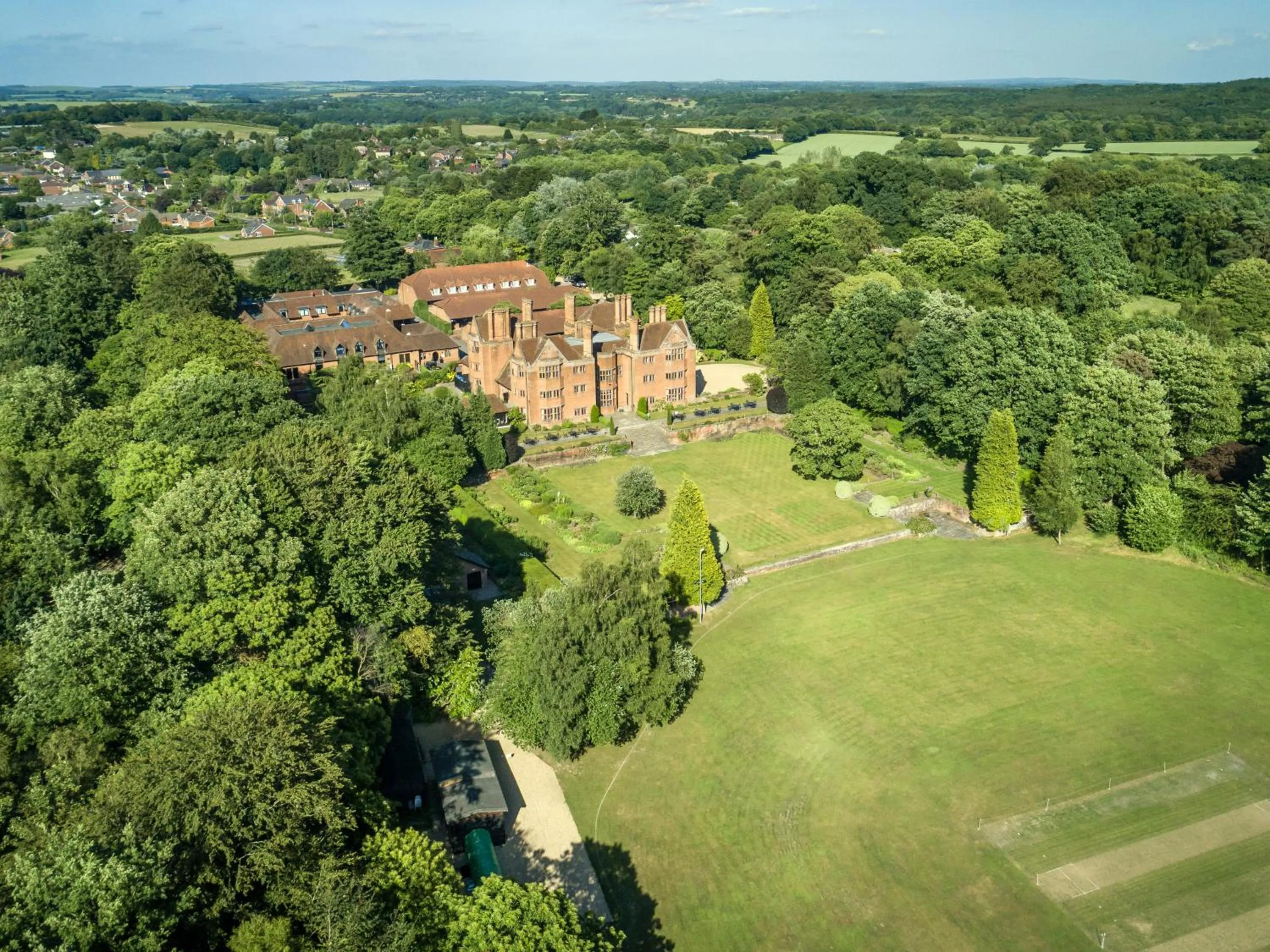 Bird's eye view in New Place