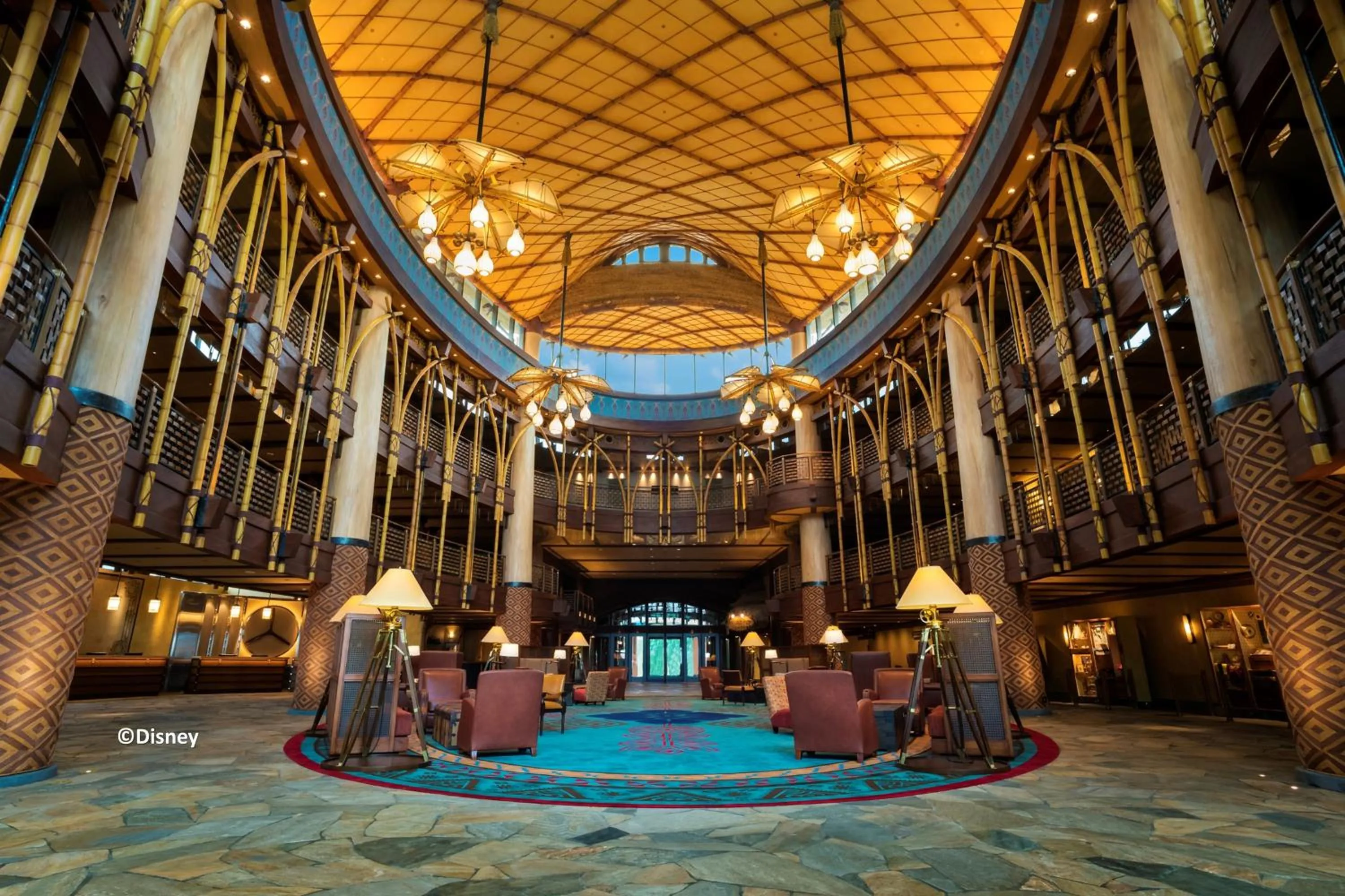 Lobby or reception in Disney Explorers Lodge