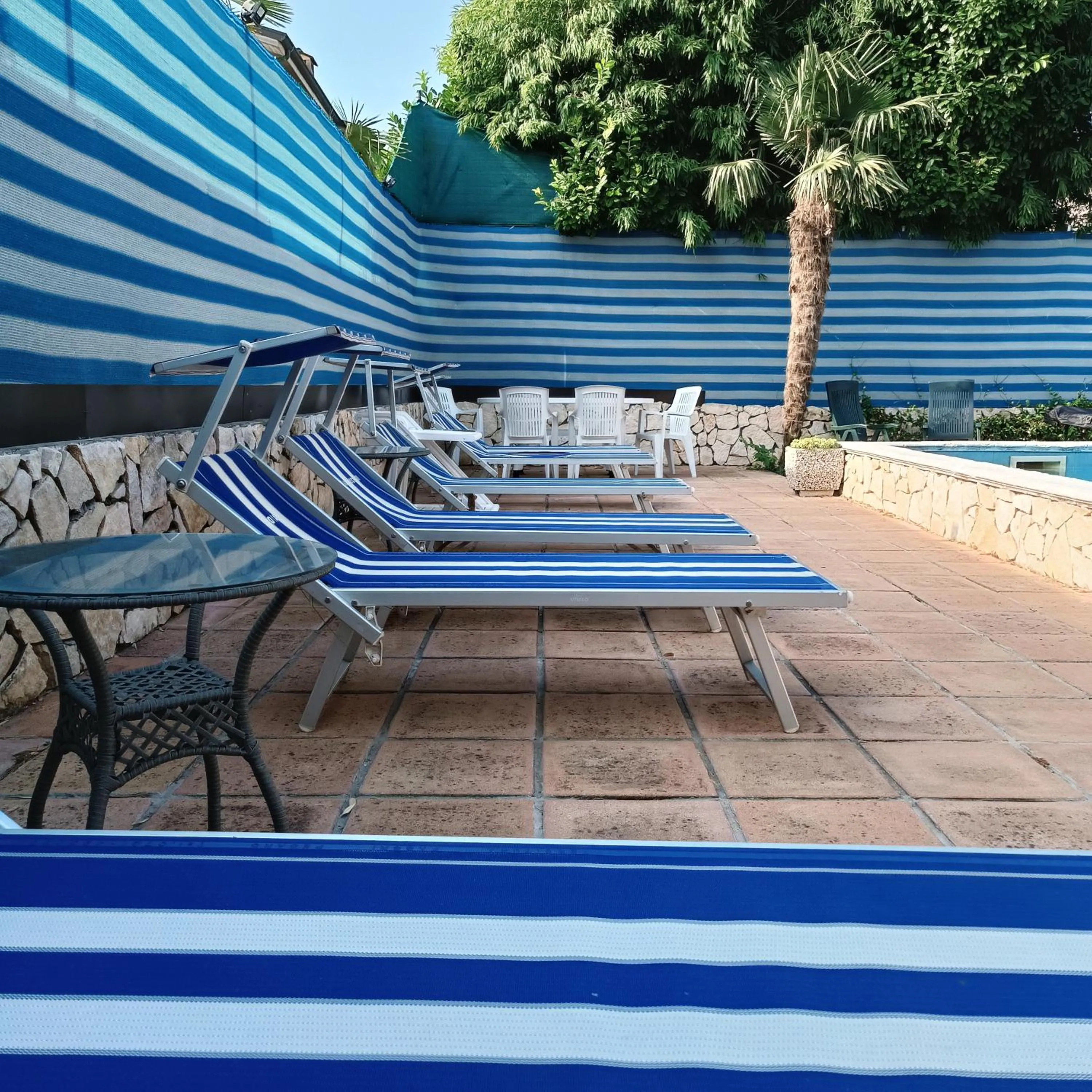 Pool view in Ca' Le Rose