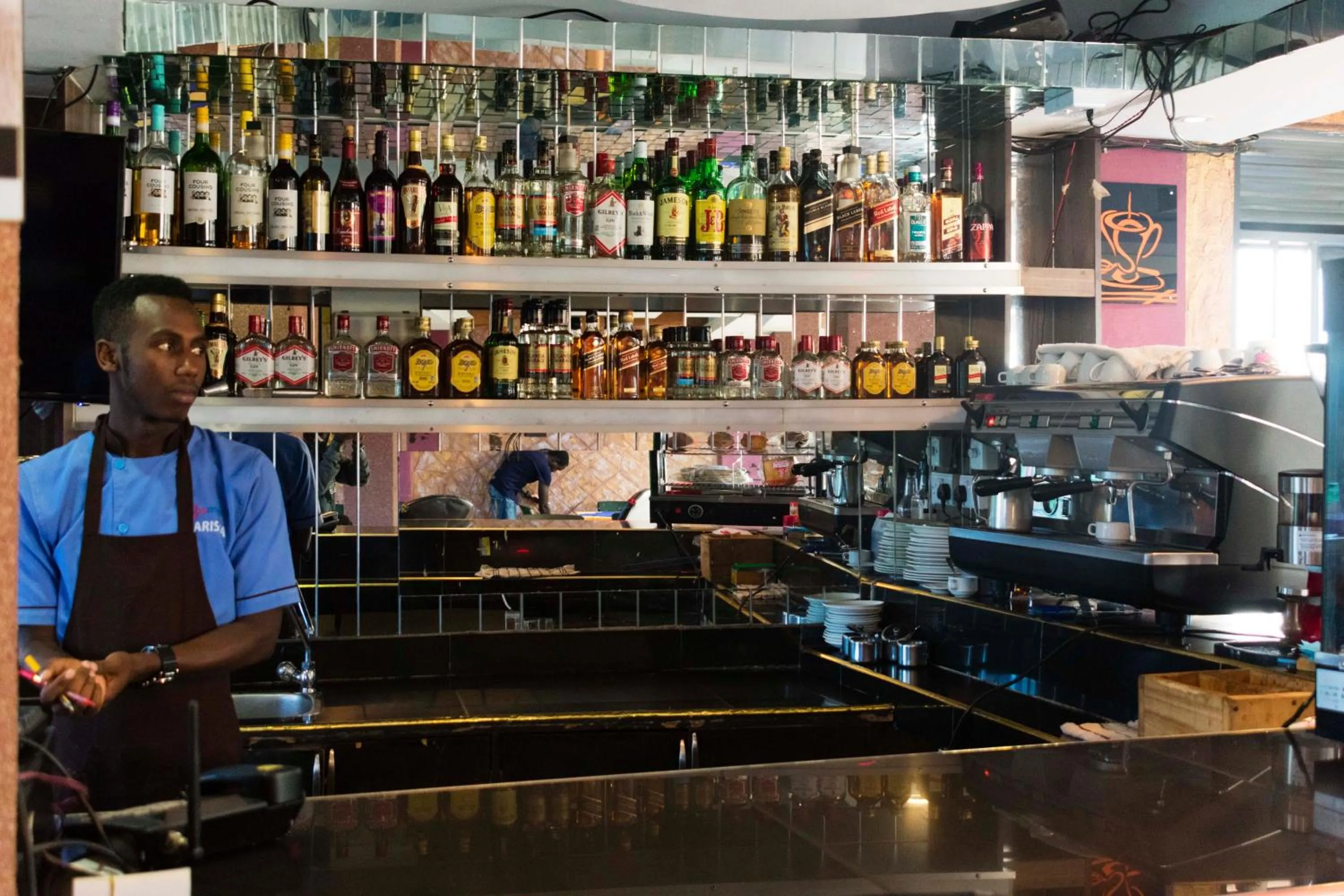 Lounge or bar in Japs Motel Mbarara