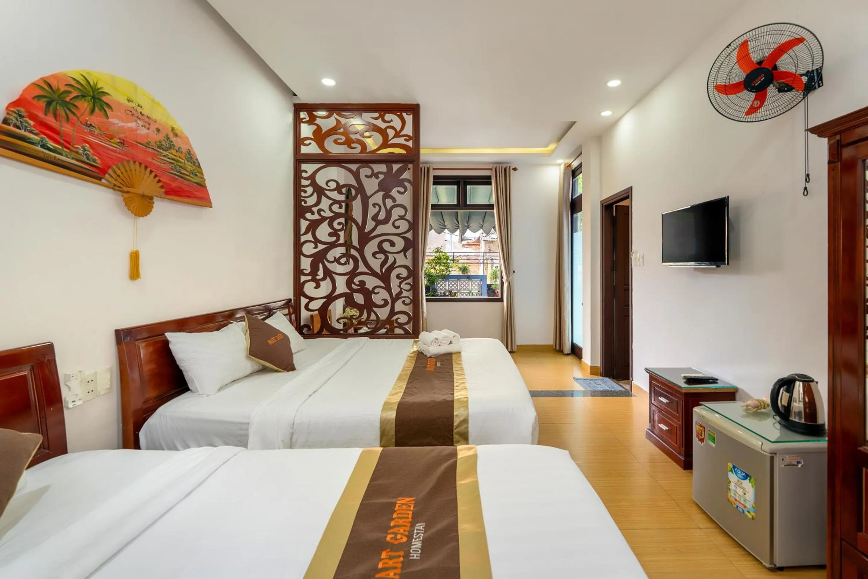 Bed in Smart Garden Homestay