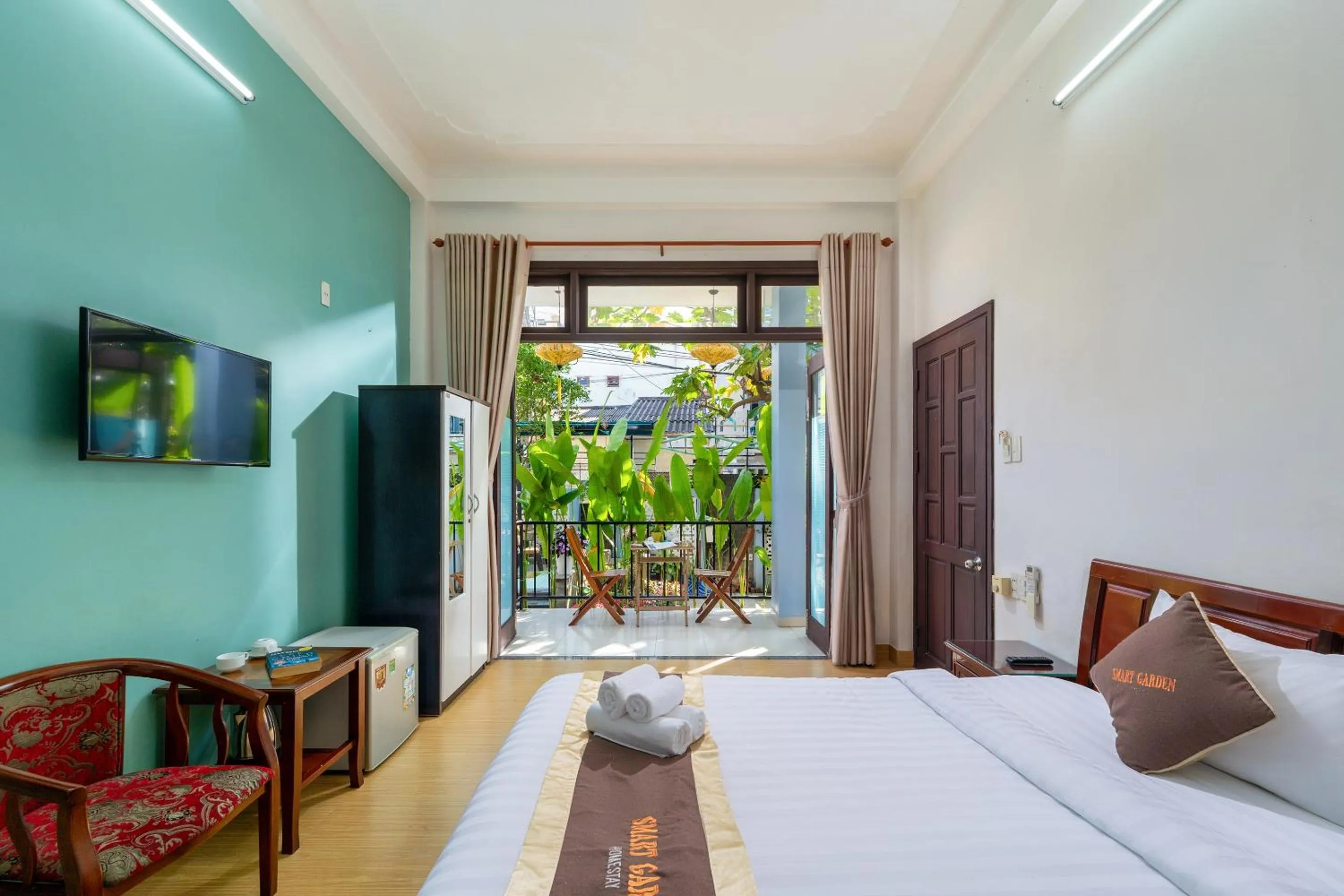 Bed in Smart Garden Homestay