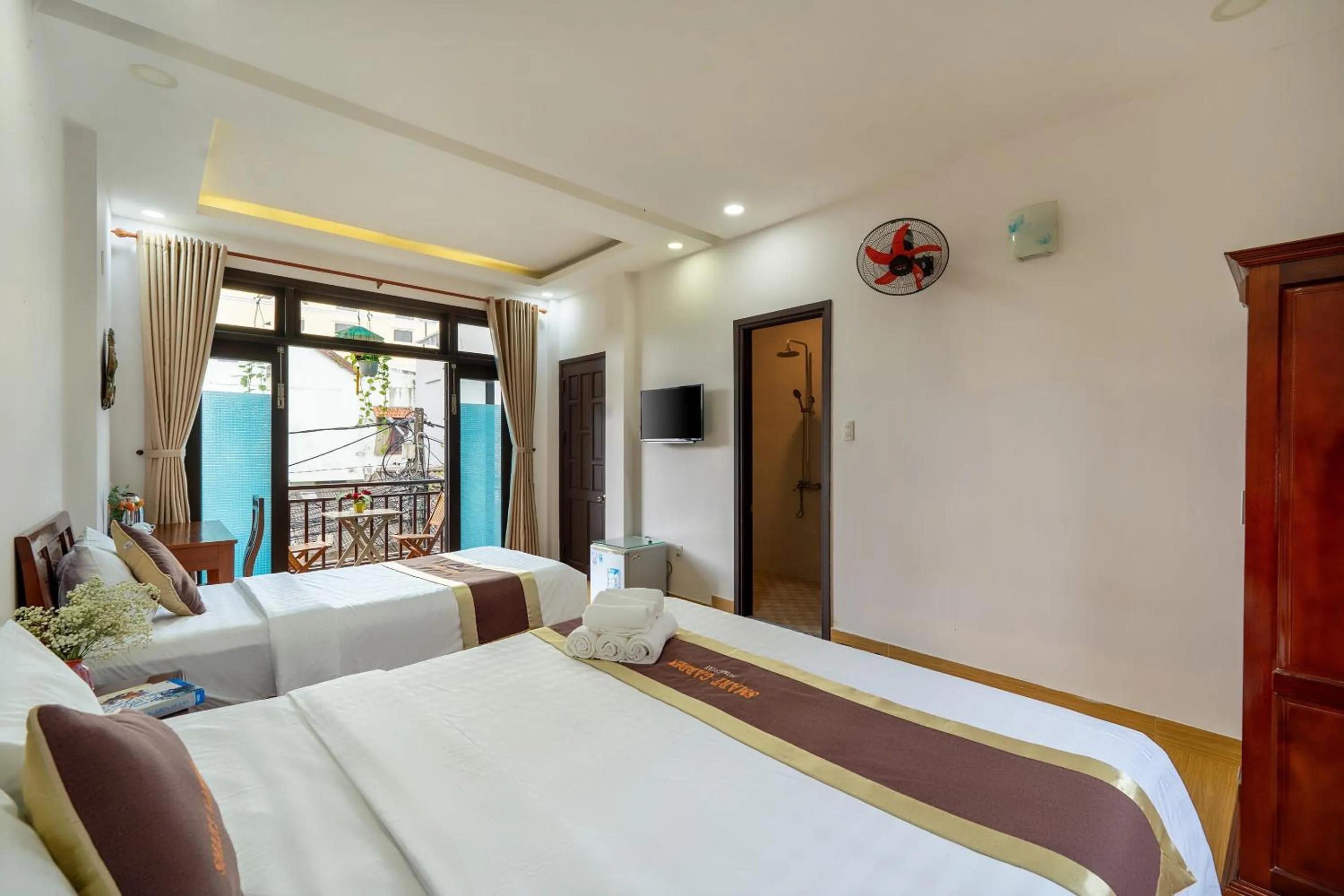 Bed in Smart Garden Homestay