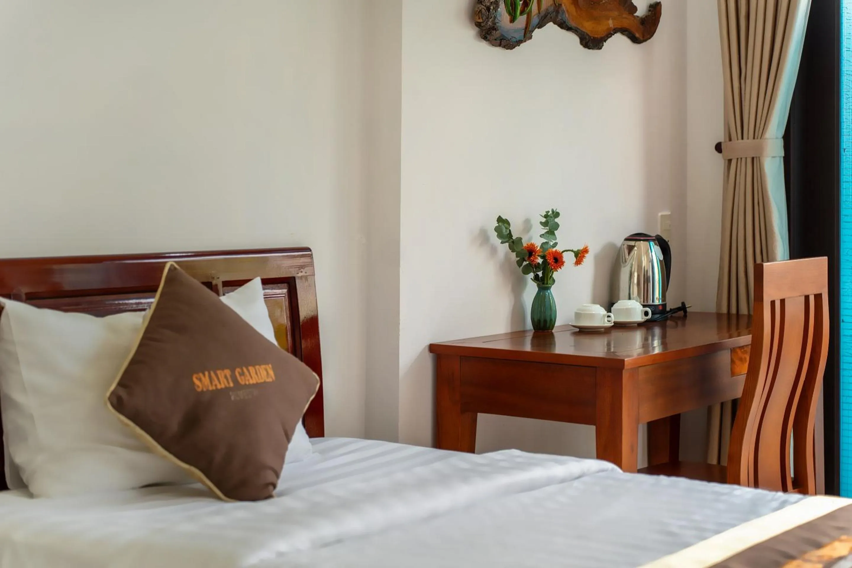 Bed in Smart Garden Homestay