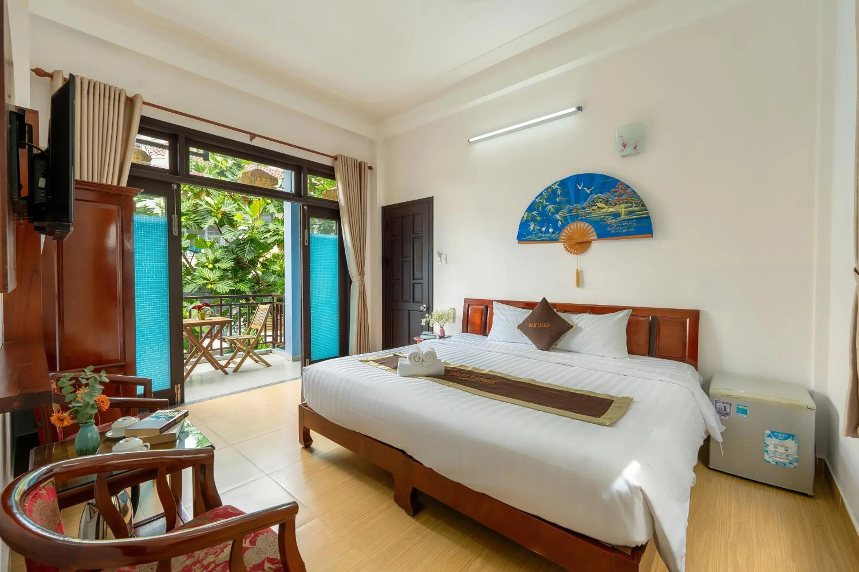 Bed in Smart Garden Homestay